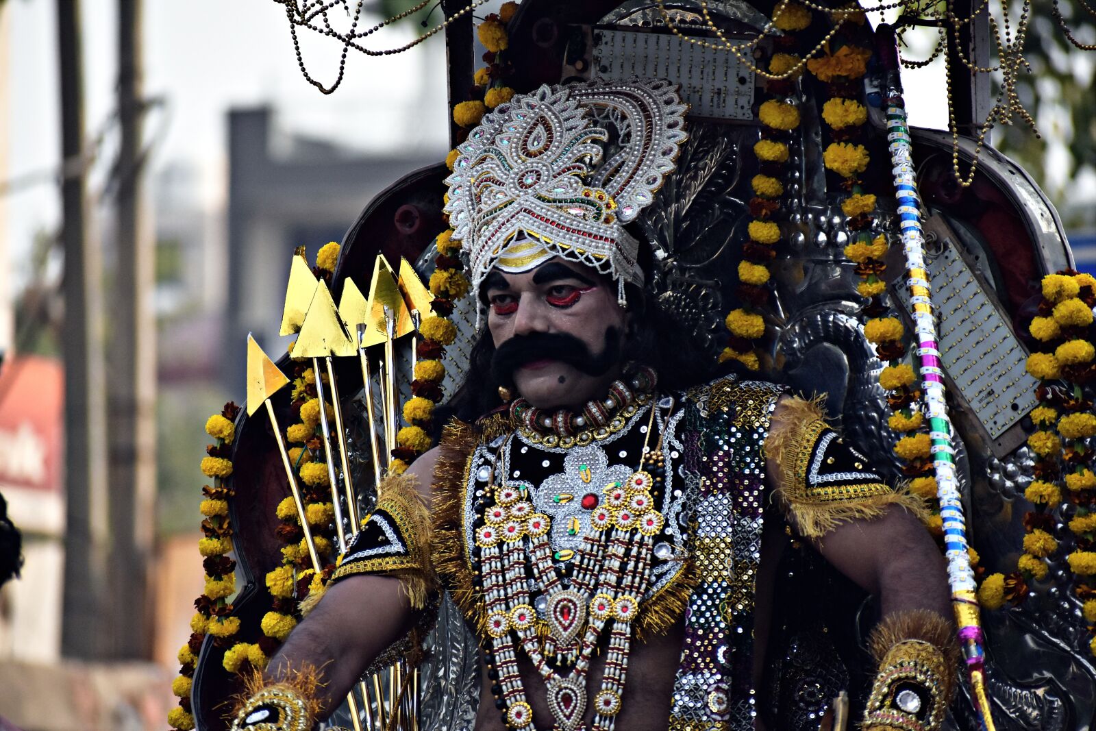 Nikon D5600 sample photo. Ravana, costume, ramleela photography