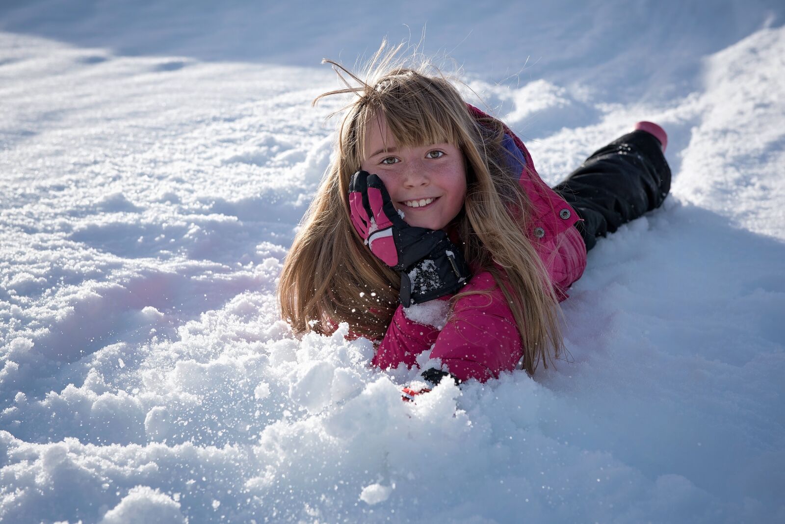 Nikon D750 sample photo. Child, girl, winter photography