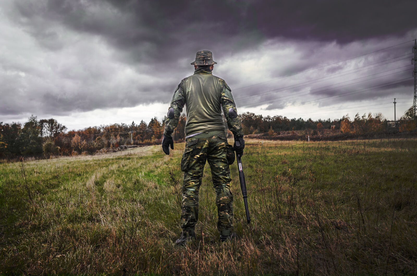 Nikon D5100 sample photo. Man, in, camouflage, suit photography