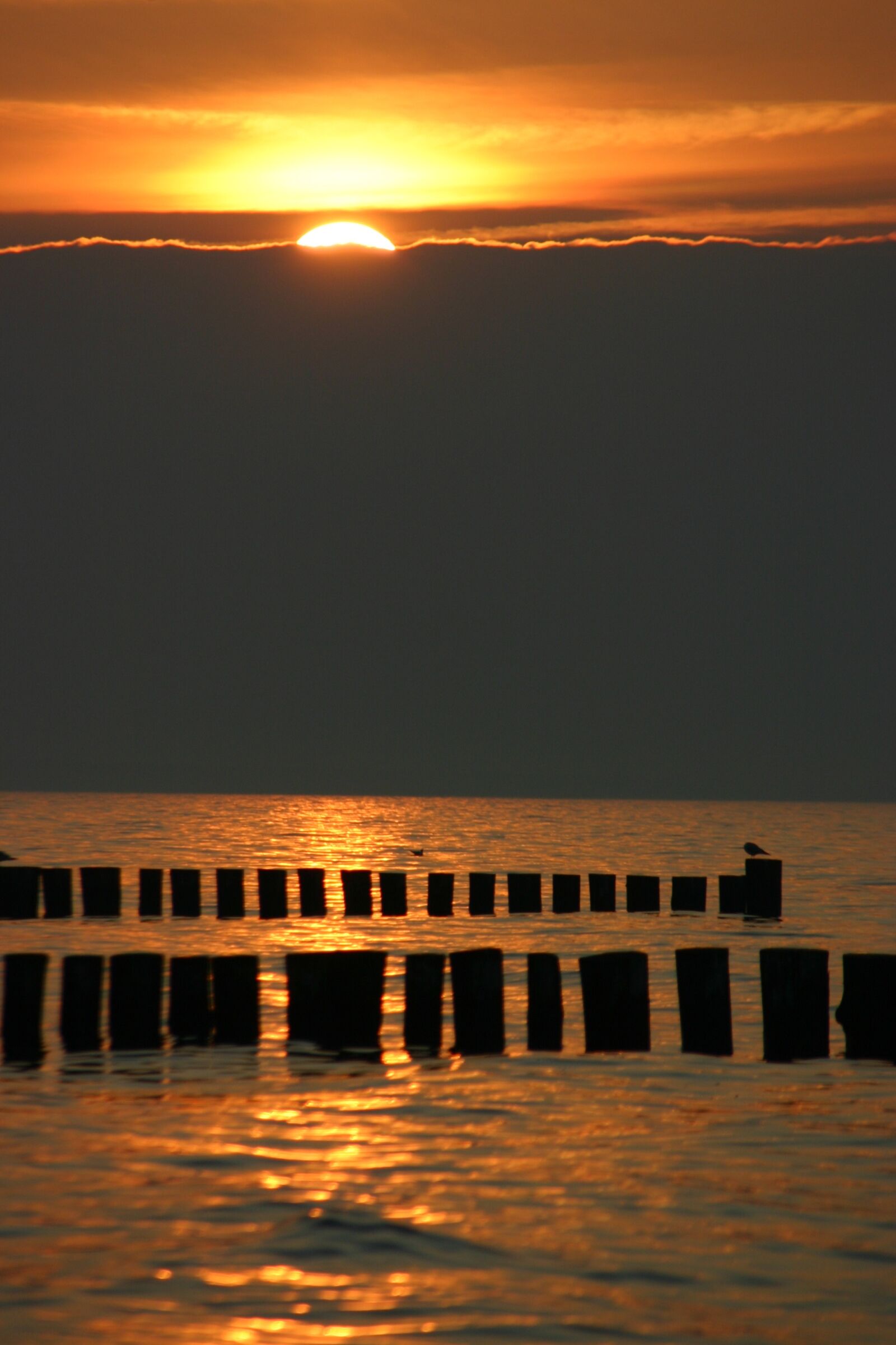 Canon EOS 300D (EOS Digital Rebel / EOS Kiss Digital) sample photo. Sea, sunset, surf photography