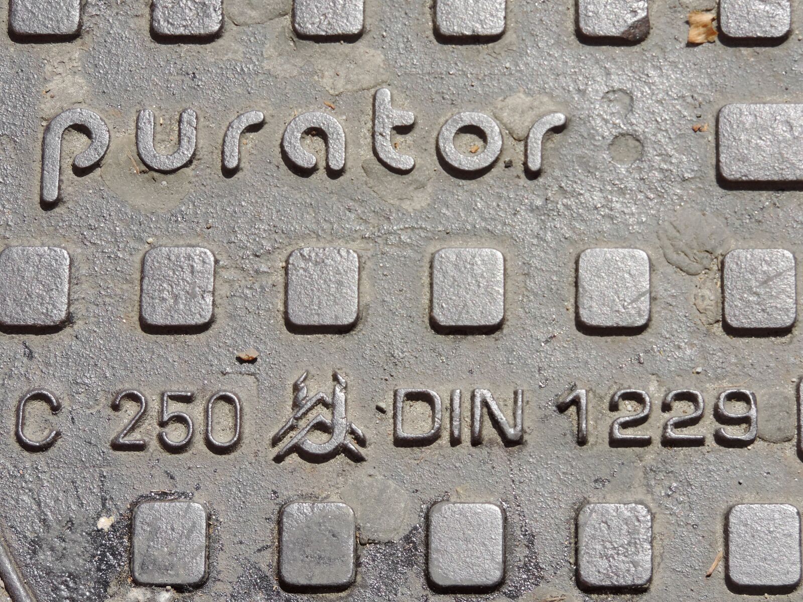 Nikon Coolpix P520 sample photo. Alphabet, cast iron, manhole photography