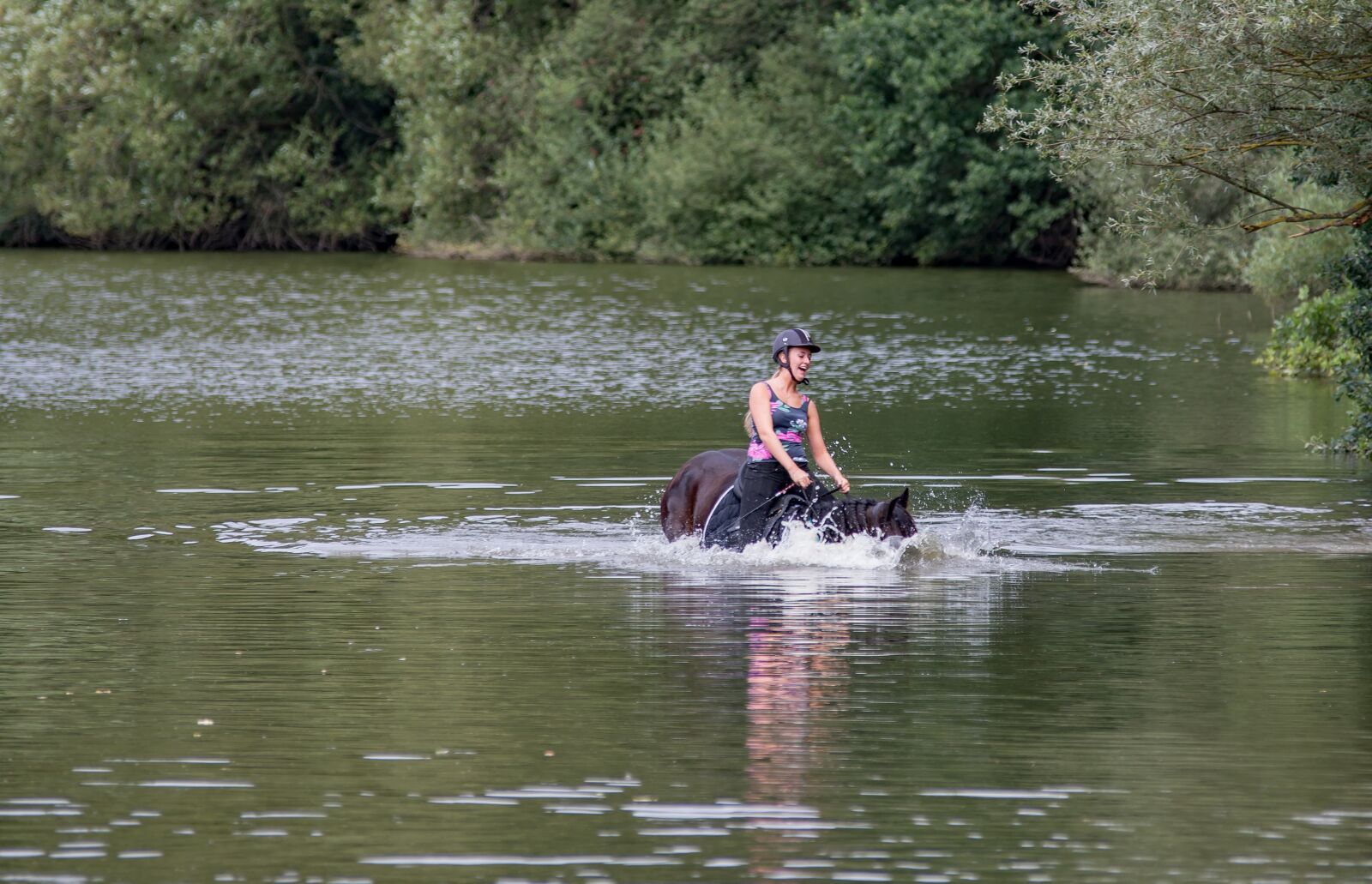 Canon EOS 6D Mark II sample photo. Horse, water, amazon photography