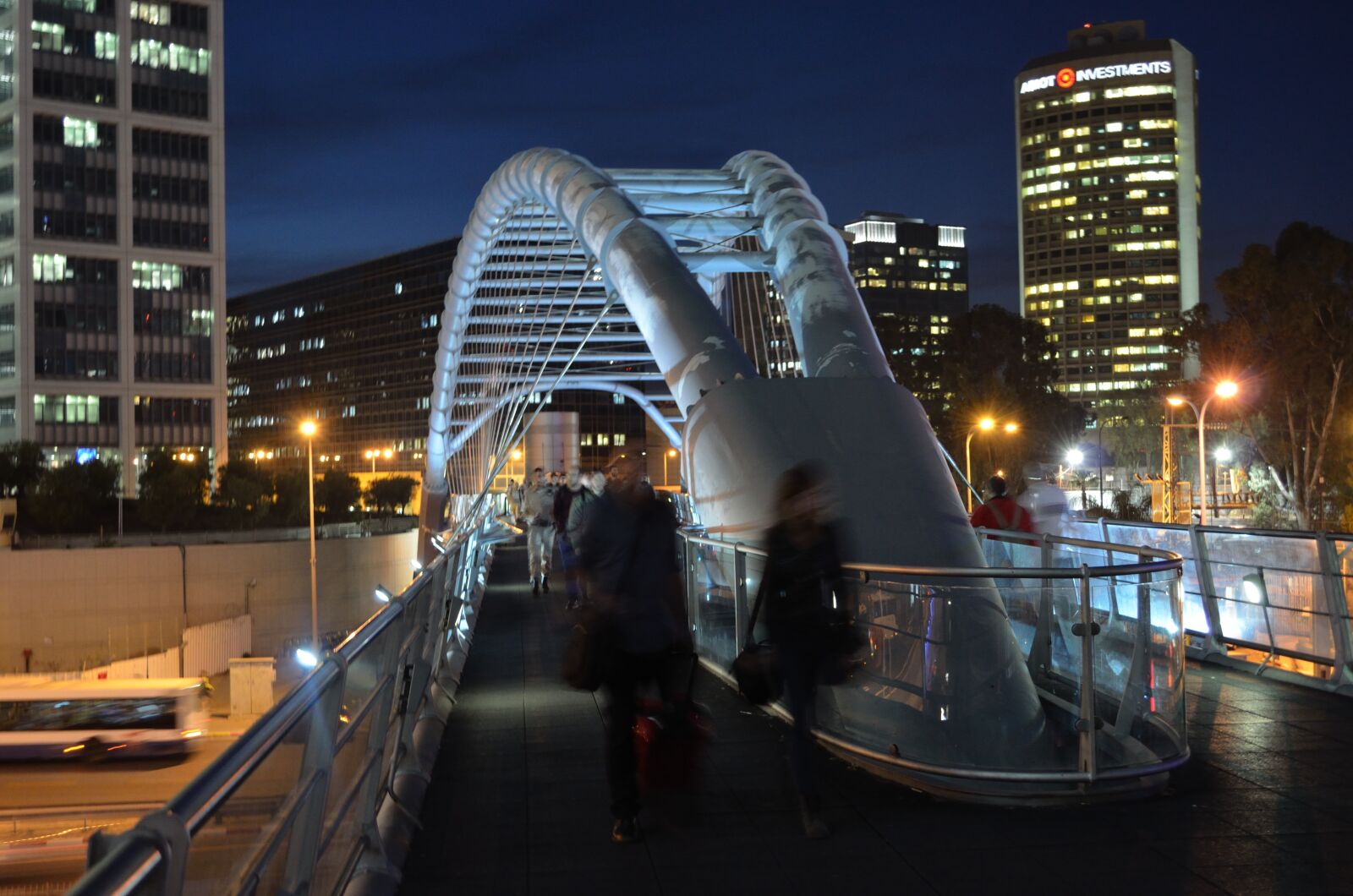 Nikon D5100 sample photo. Azrielybridge, telaviv, ayalonhighway photography
