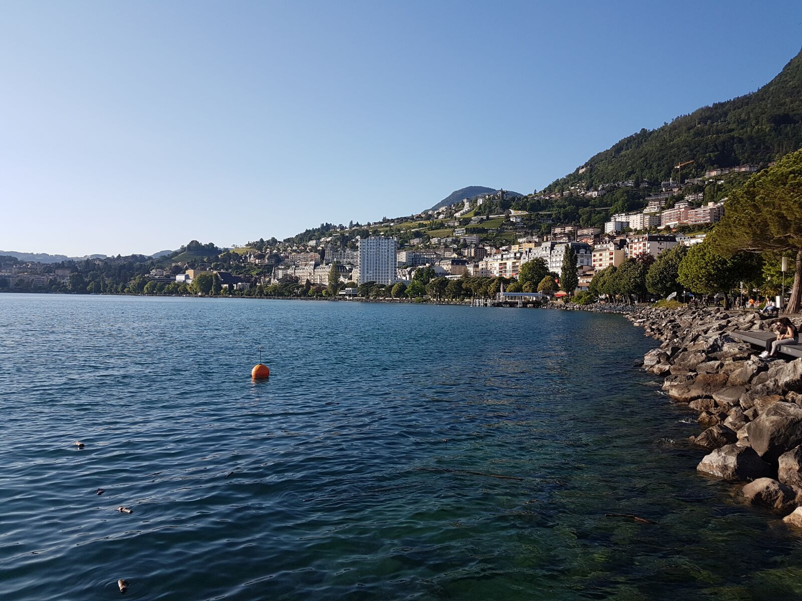 Samsung Galaxy S7 Edge sample photo. Montreux, switzerland, lake photography