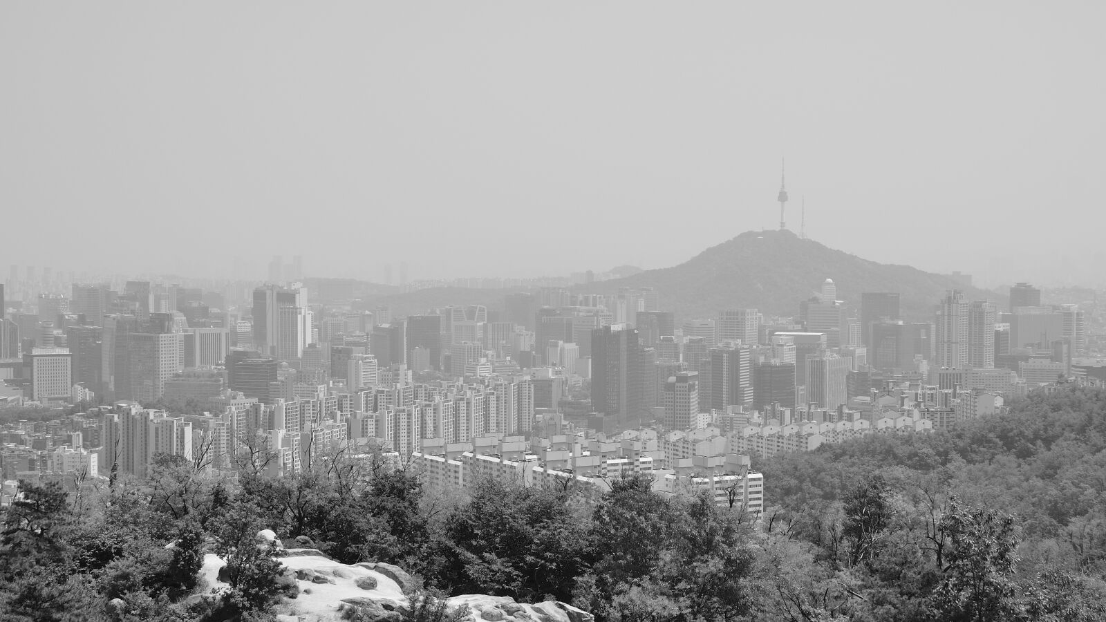 Nikon D300 sample photo. Namsan mountain in seoul photography