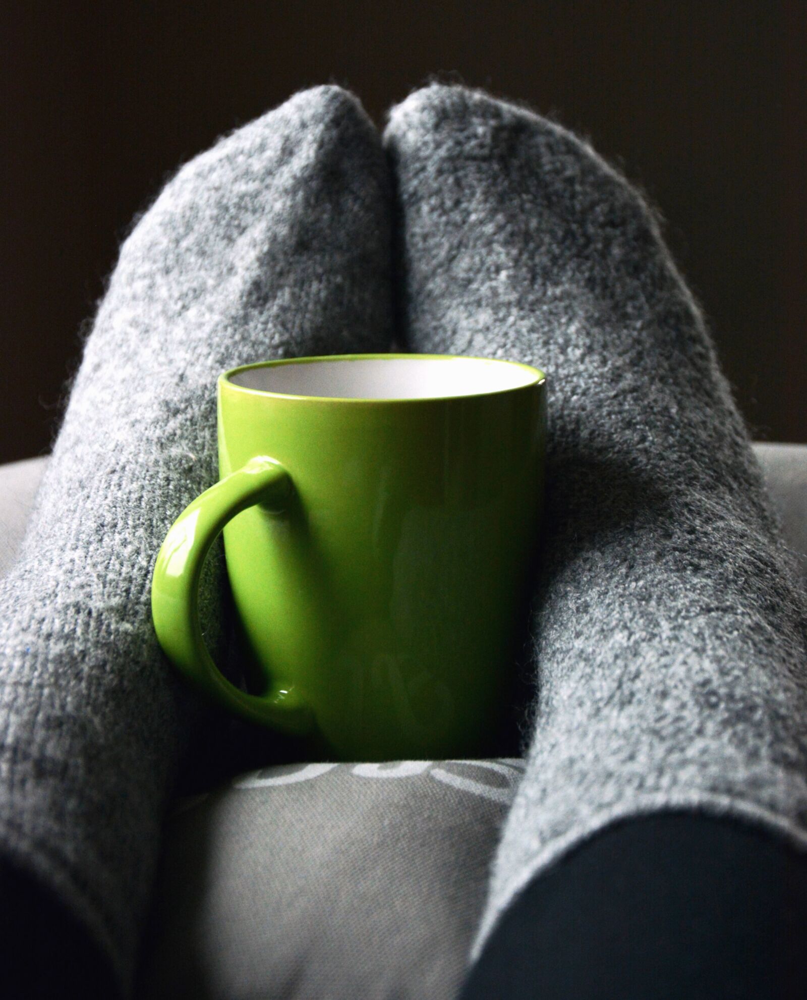 Nikon D5200 sample photo. Sock, cup, ceramics, leg photography