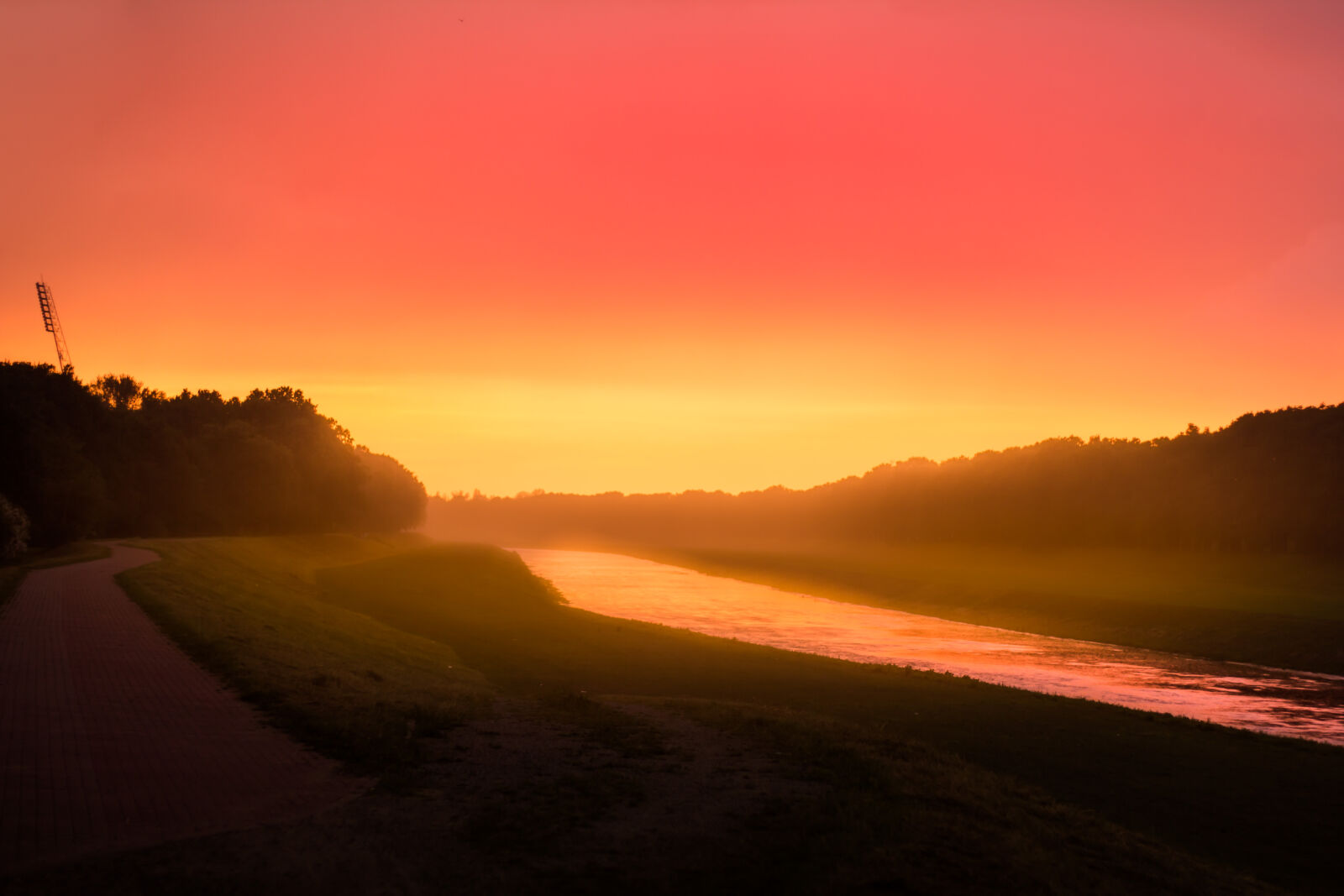 Canon EOS 60D sample photo. Odra, river, sunset, wroclaw photography