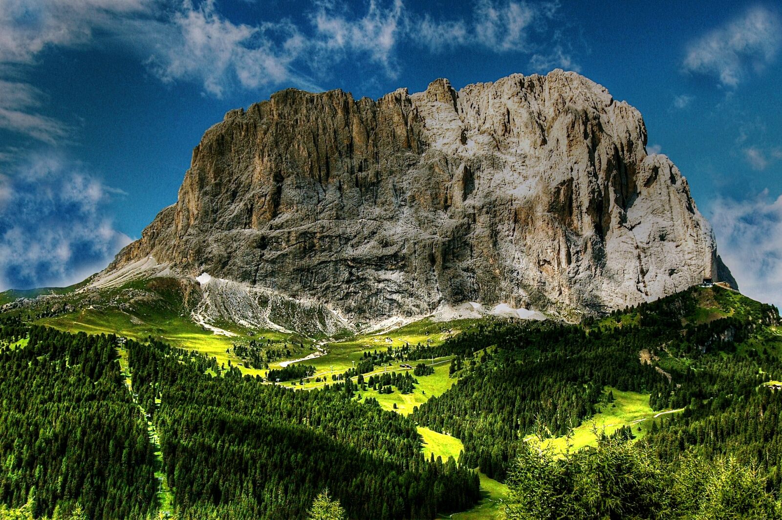 Nikon D40 sample photo. Dolomites, sassolungo, mountains photography