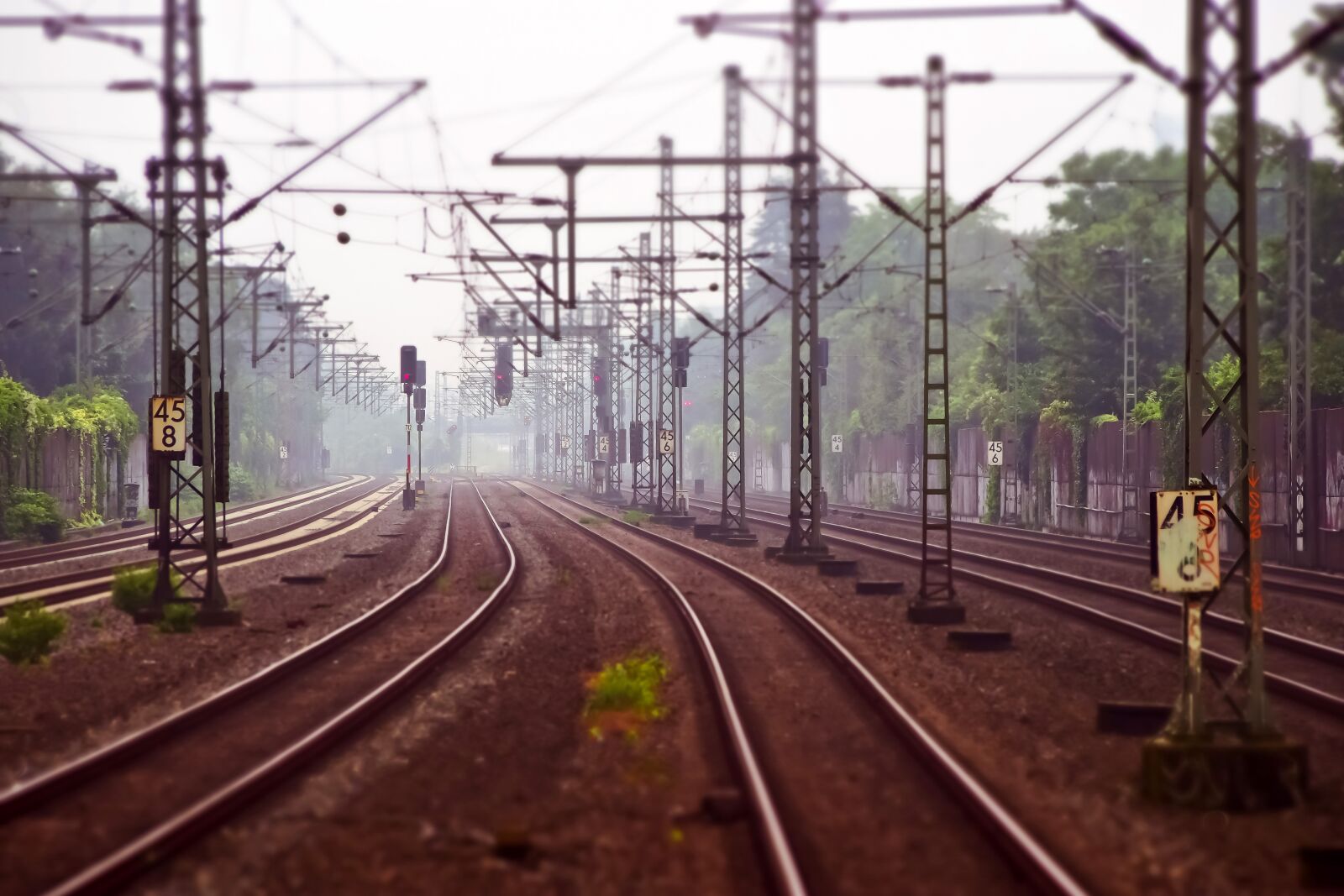 Olympus OM-D E-M10 sample photo. Railway tracks, railway, railroad photography