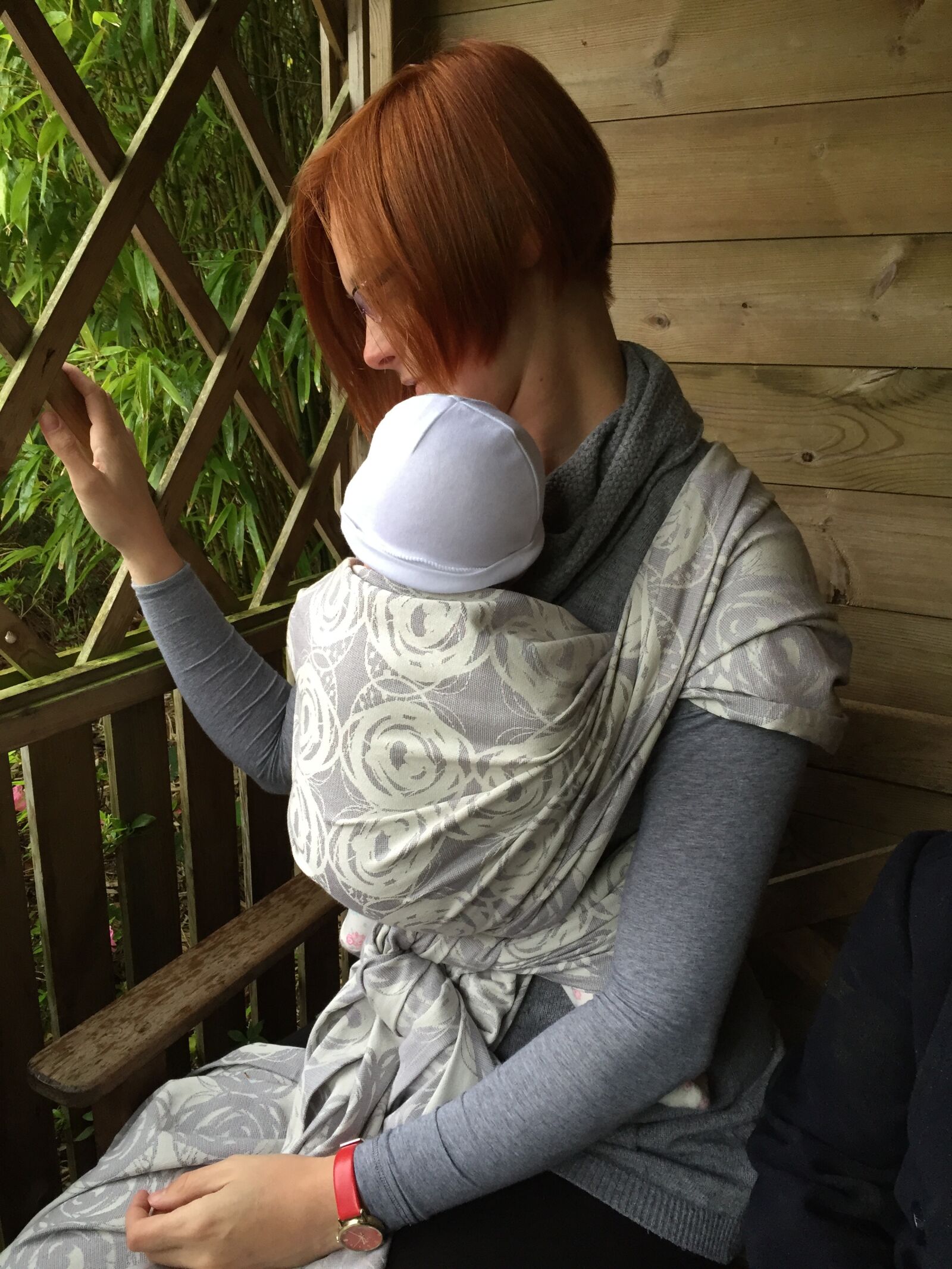 Apple iPhone 6 sample photo. Woven wrap, babywearing, carrier photography