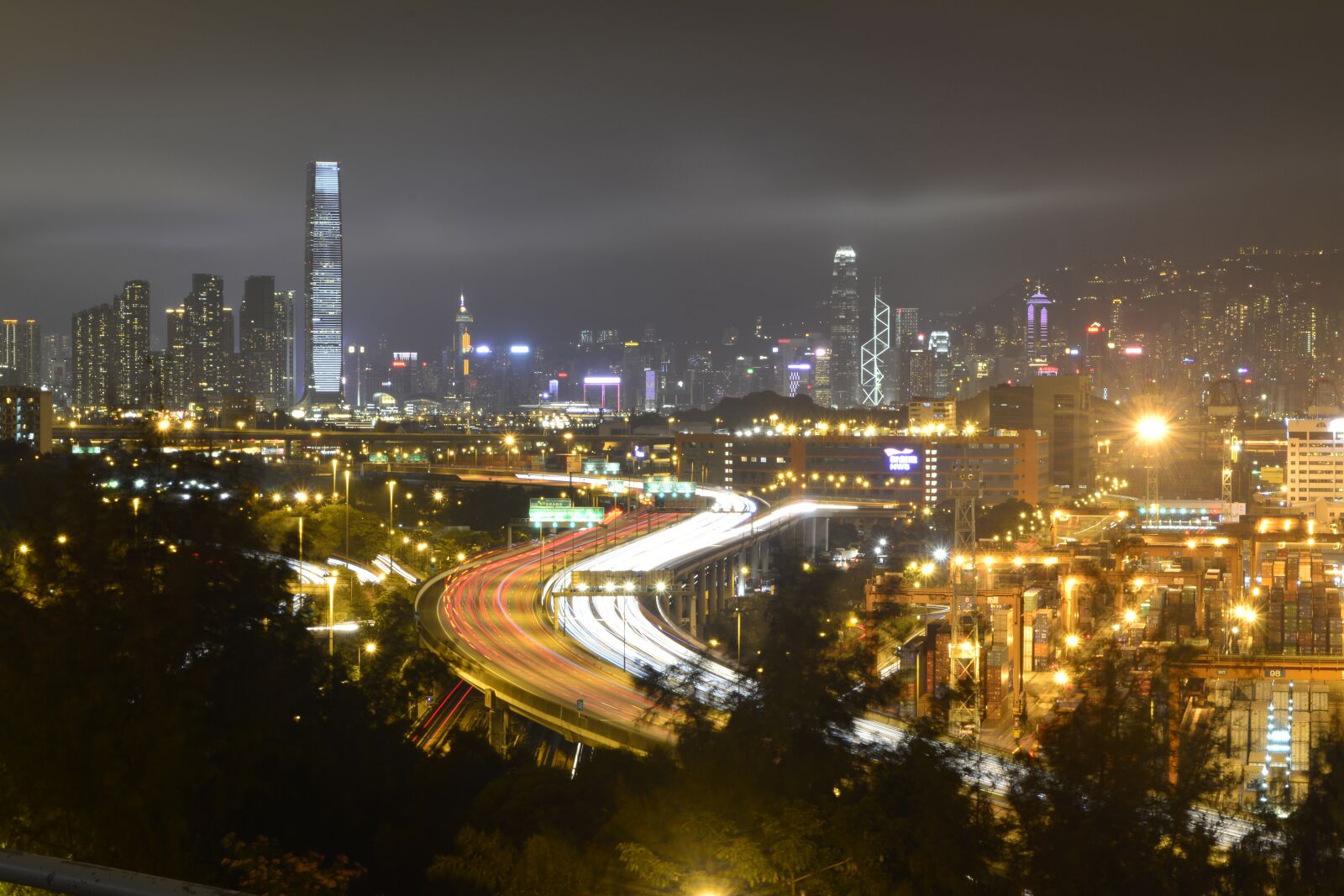 Nikon D5200 sample photo. Hong kong, night, light photography