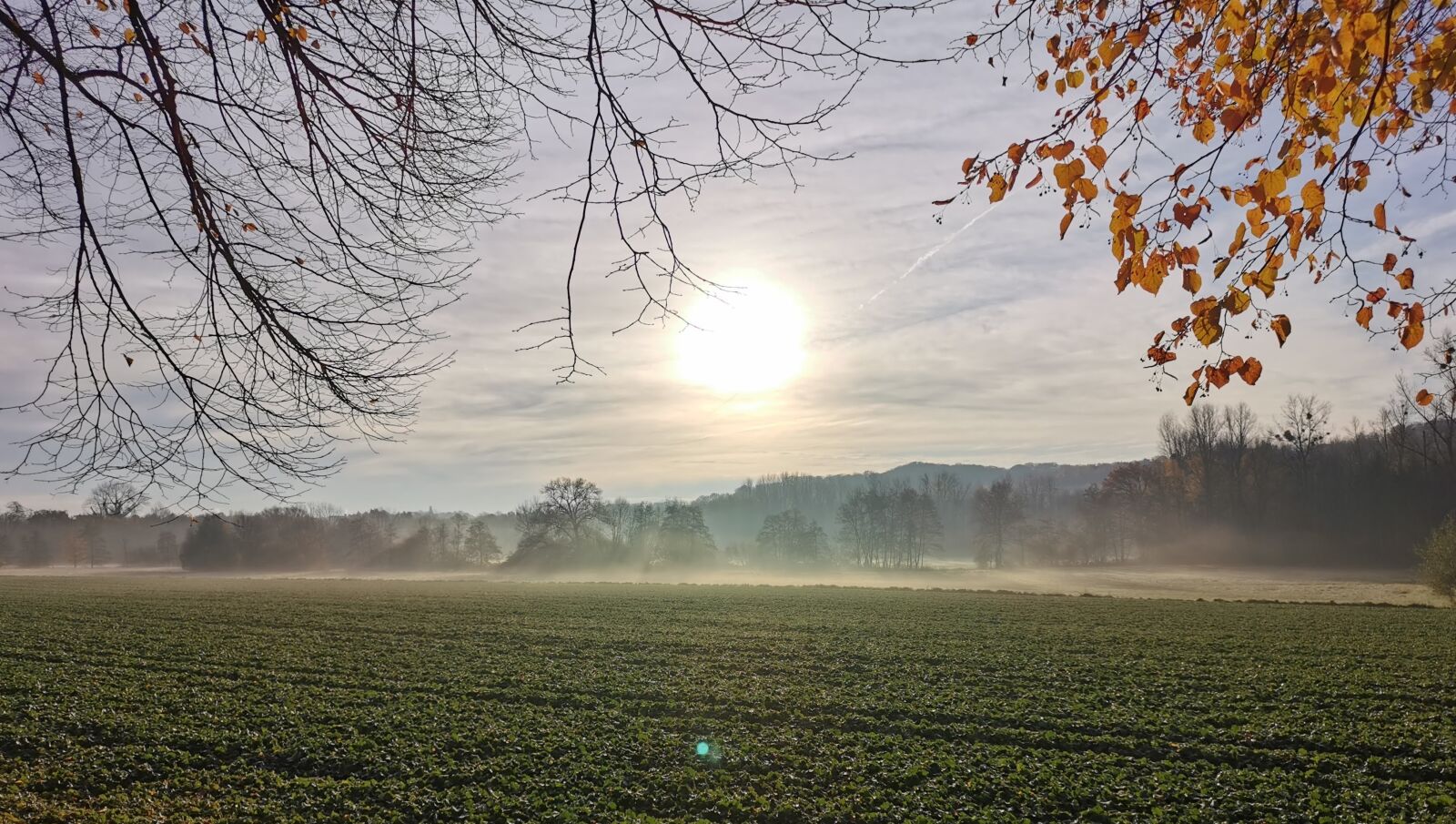 HUAWEI P30 sample photo. Sunrise, sun, field photography