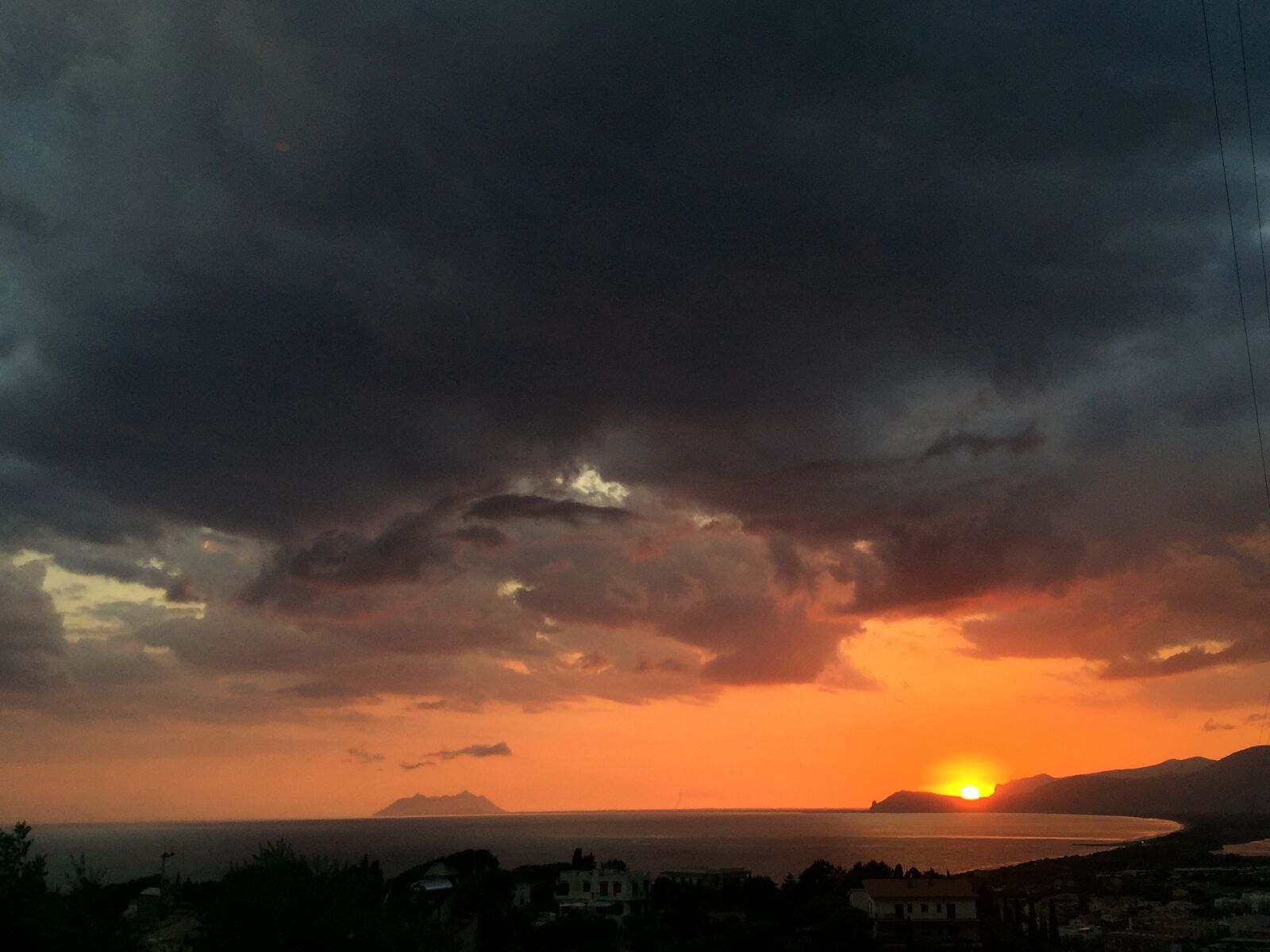 iPhone 6 back camera 4.15mm f/2.2 sample photo. Sunset, sperlonga, italy photography