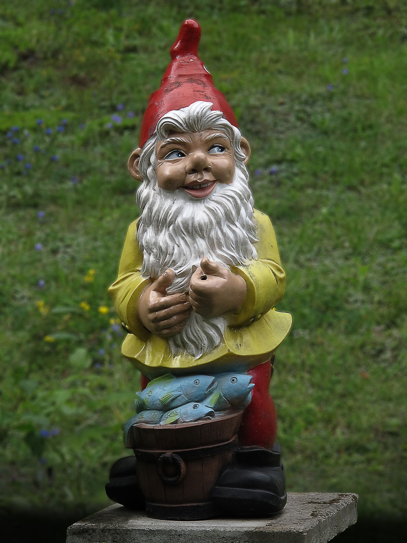 Canon PowerShot G12 sample photo. Garden gnome, imp, ceramic photography