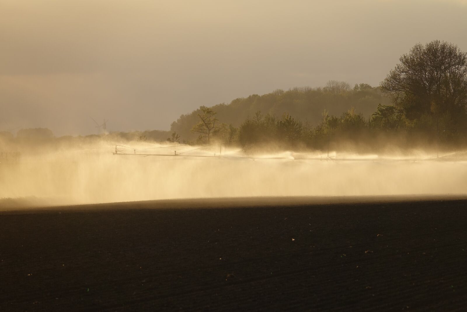 Sony Cyber-shot DSC-RX10 III sample photo. Agriculture, spraying, water photography