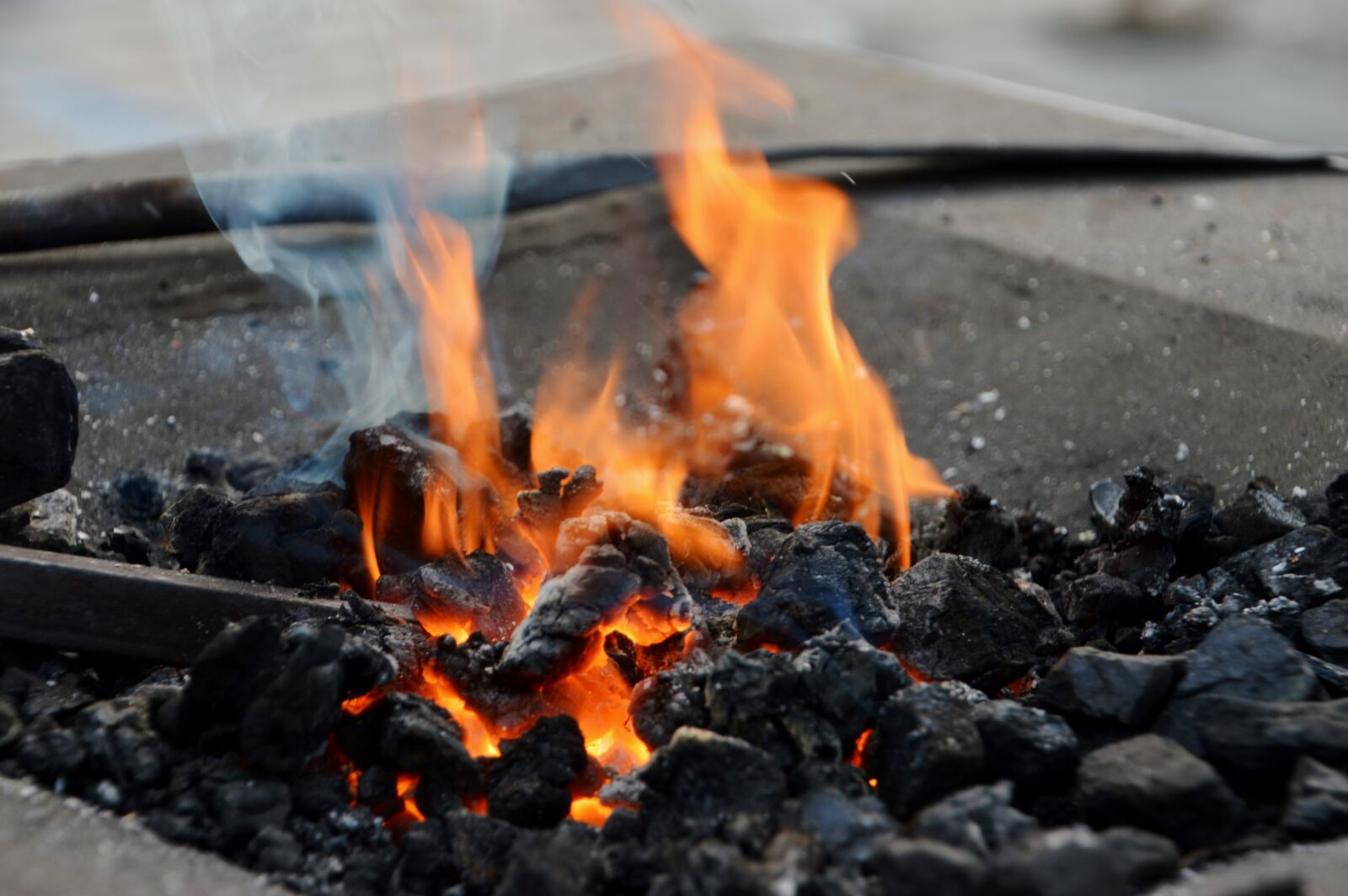 Nikon D3200 sample photo. Ember, fire, smoke photography