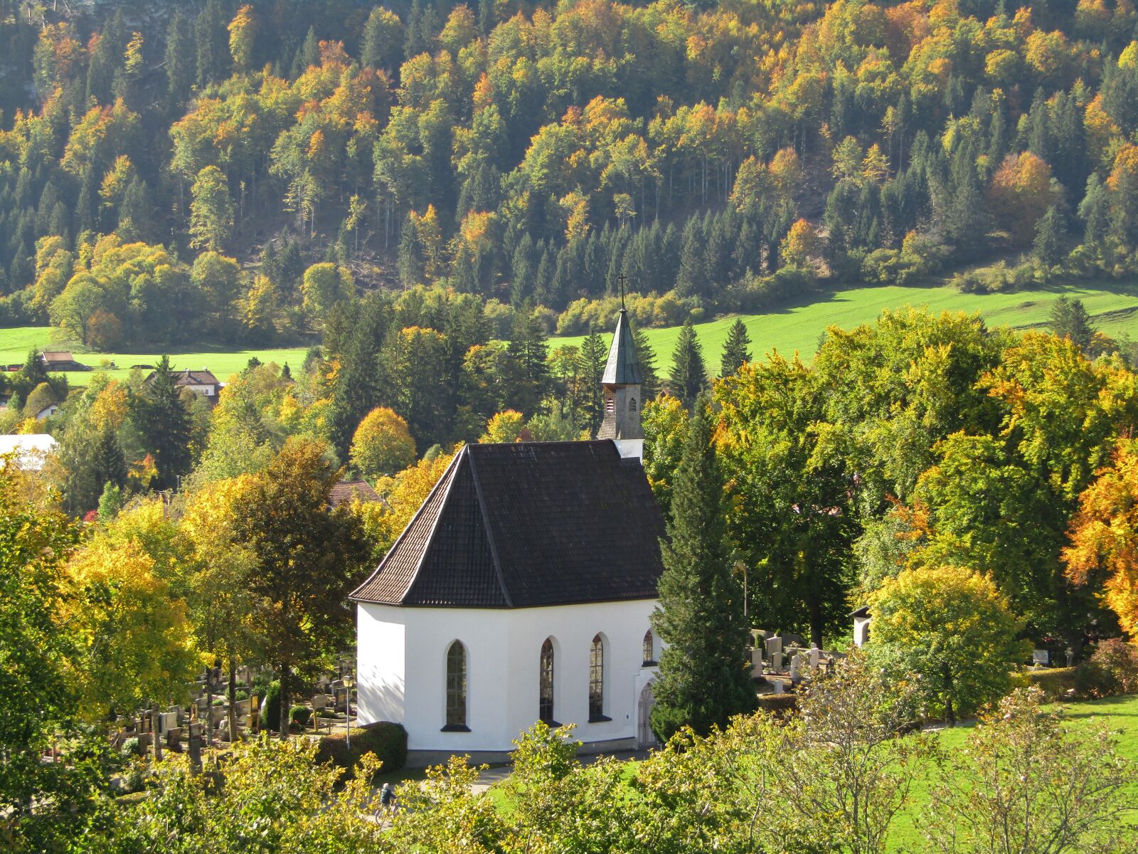 Canon POWERSHOT SX432 IS sample photo. Landscape, mountain, chapel photography