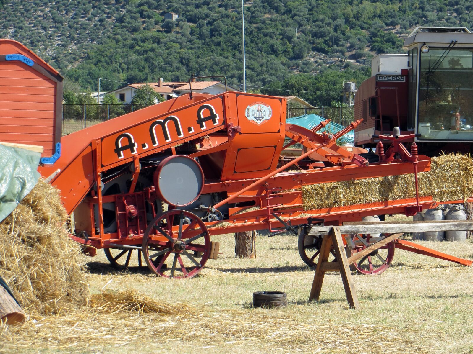 Canon PowerShot SX240 HS sample photo. Machine, agriculture, threshing photography