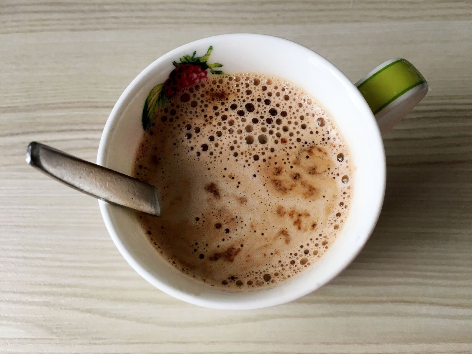 Apple iPhone 6s sample photo. Coffee, cup, coffee foam photography