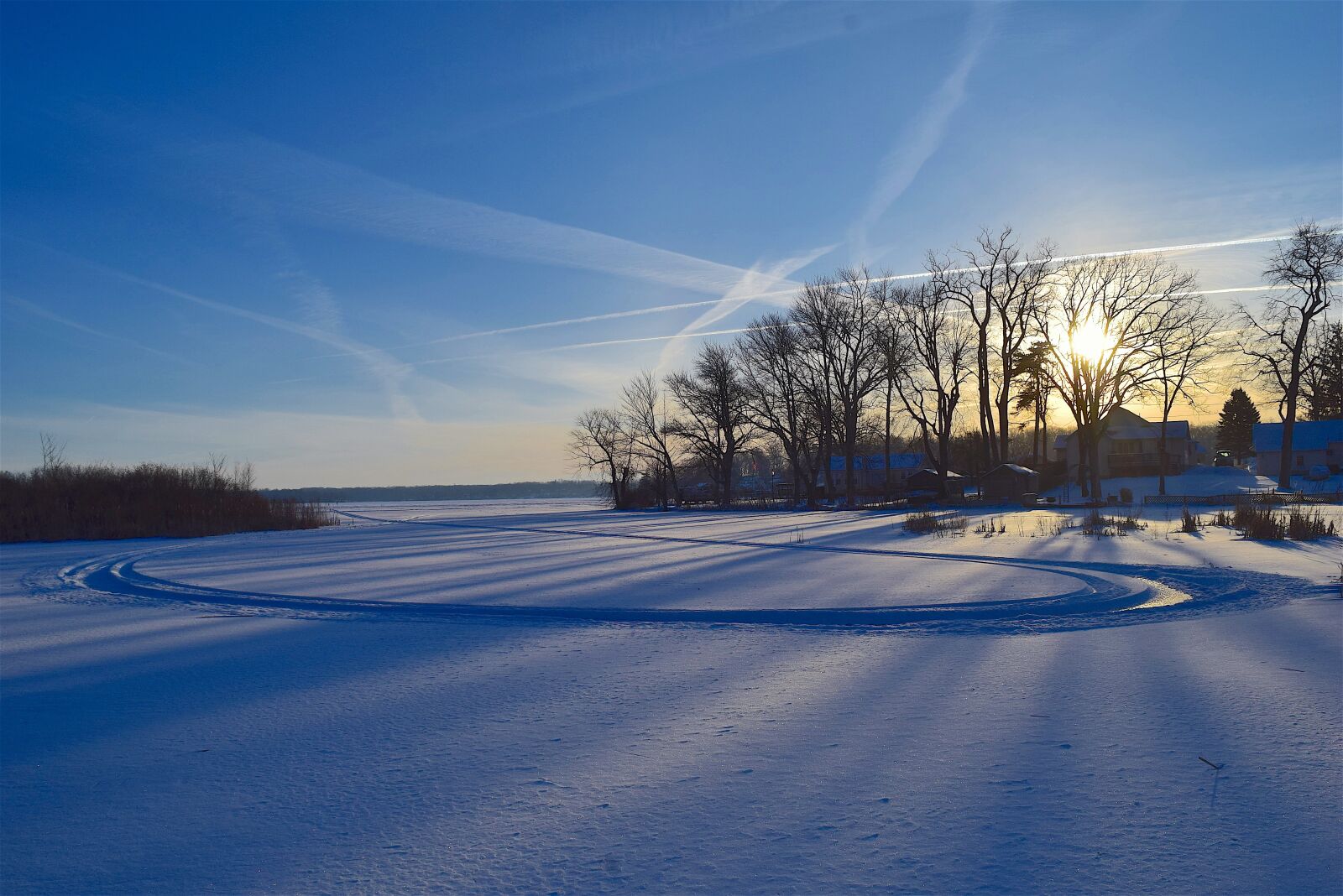 Nikon D3300 sample photo. Lake, sunrise, frozen photography