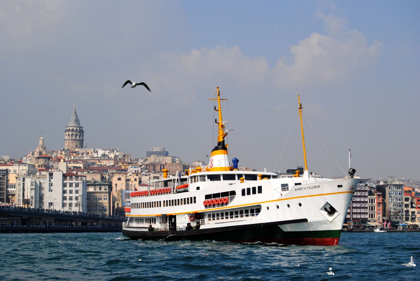 Nikon D3000 sample photo. Bosphorus, ship, istanbul photography