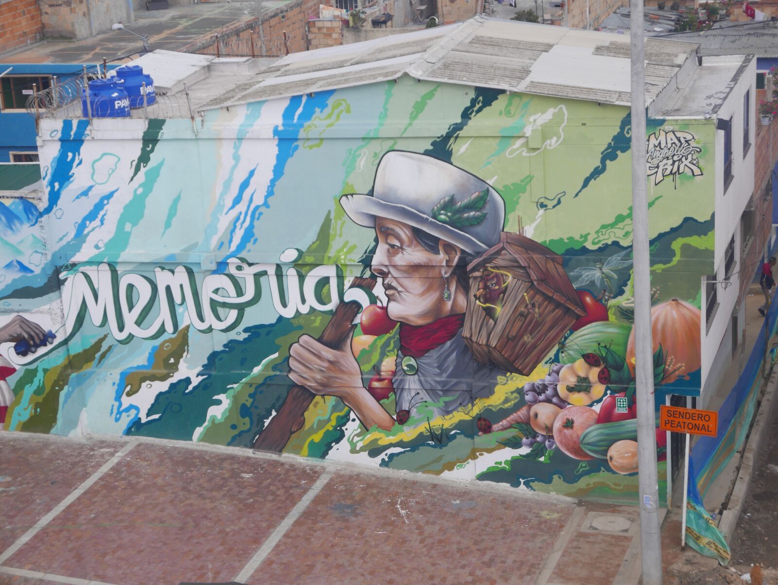 Panasonic Lumix DMC-LX100 sample photo. Grafitti, street art, bogota photography