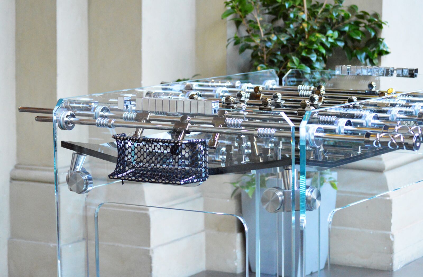 Nikon D3200 sample photo. Table football, foosball, glass photography