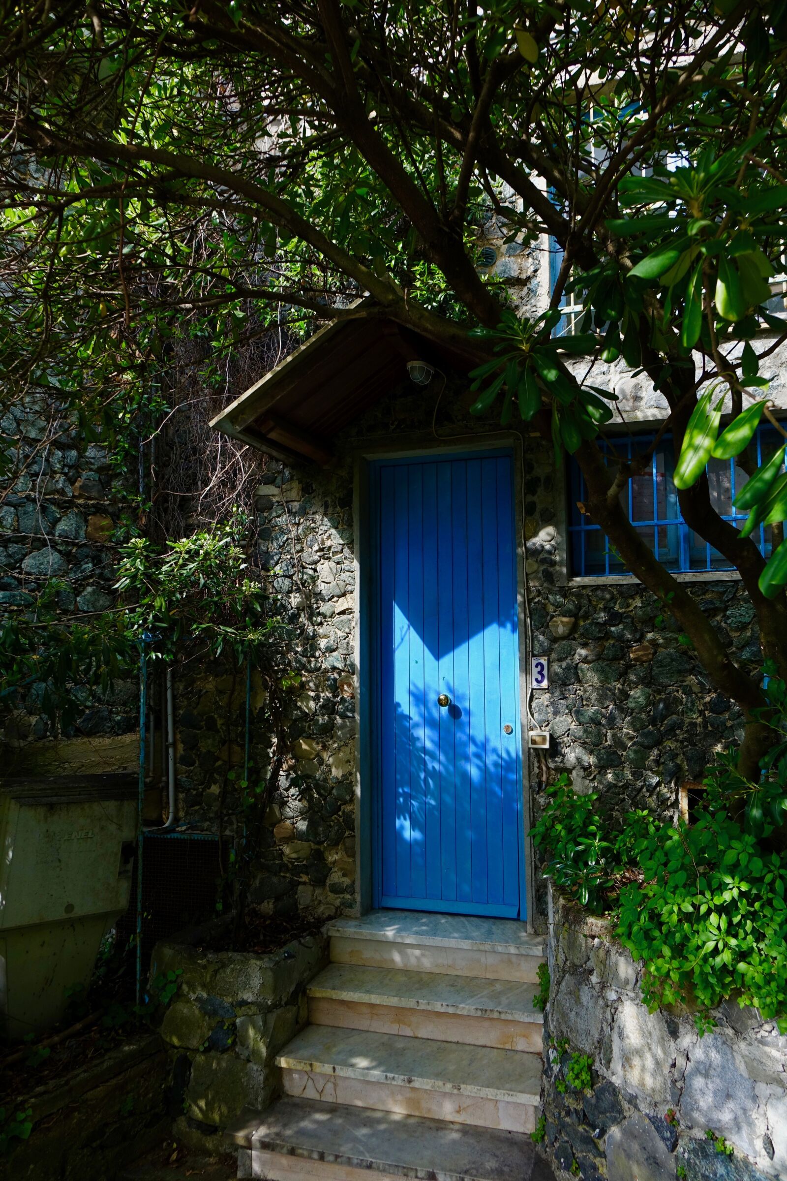 Sony Cyber-shot DSC-RX10 sample photo. Door, blue, house entrance photography