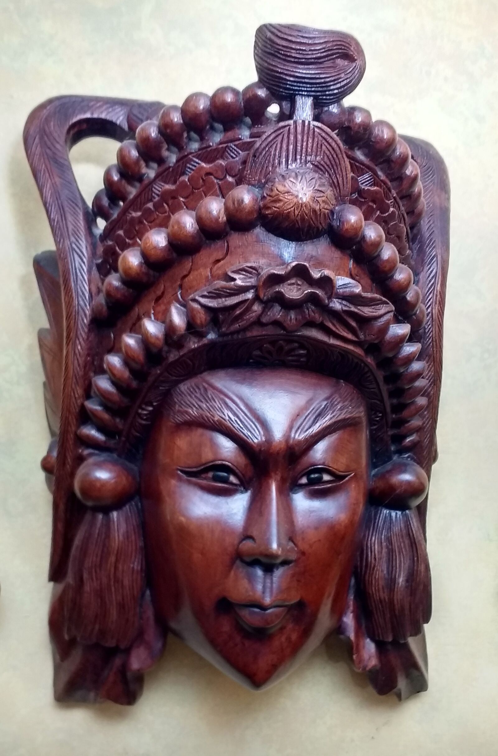 Motorola Moto G (4) sample photo. Wooden asian mask, chinese photography