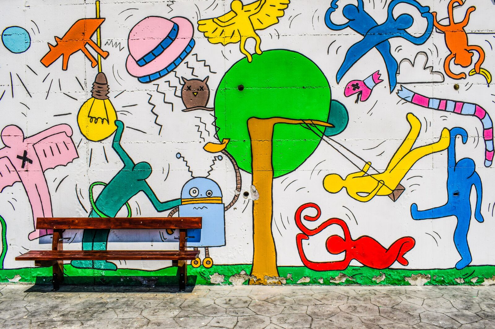 Nikon D3300 sample photo. Graffiti, playground, colorful photography