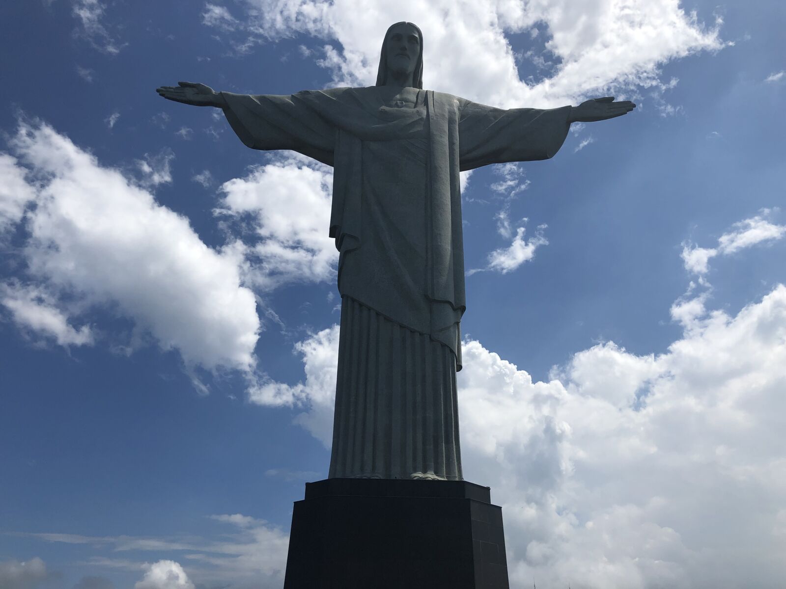 iPhone X back dual camera 4mm f/1.8 sample photo. Christ, river, brazil photography