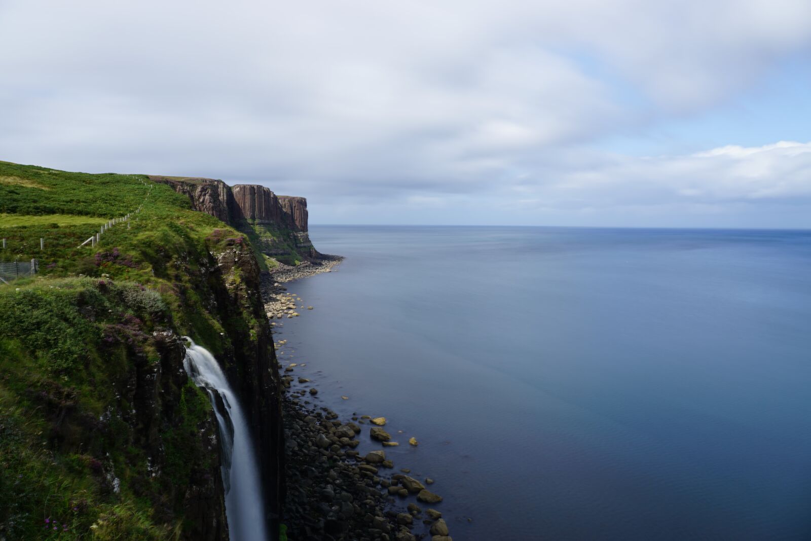 Sony a6000 + Sony E 18-55mm F3.5-5.6 OSS sample photo. Waterfall, scotland, nature photography