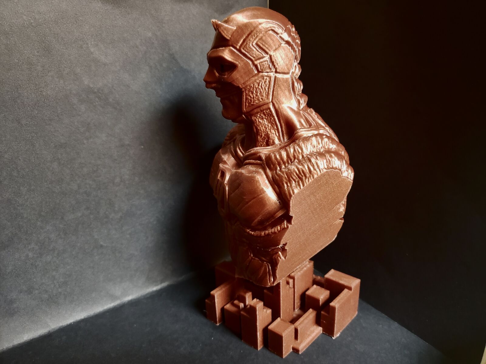 Samsung Galaxy Note9 sample photo. Daredevil, bust, 3d printing photography