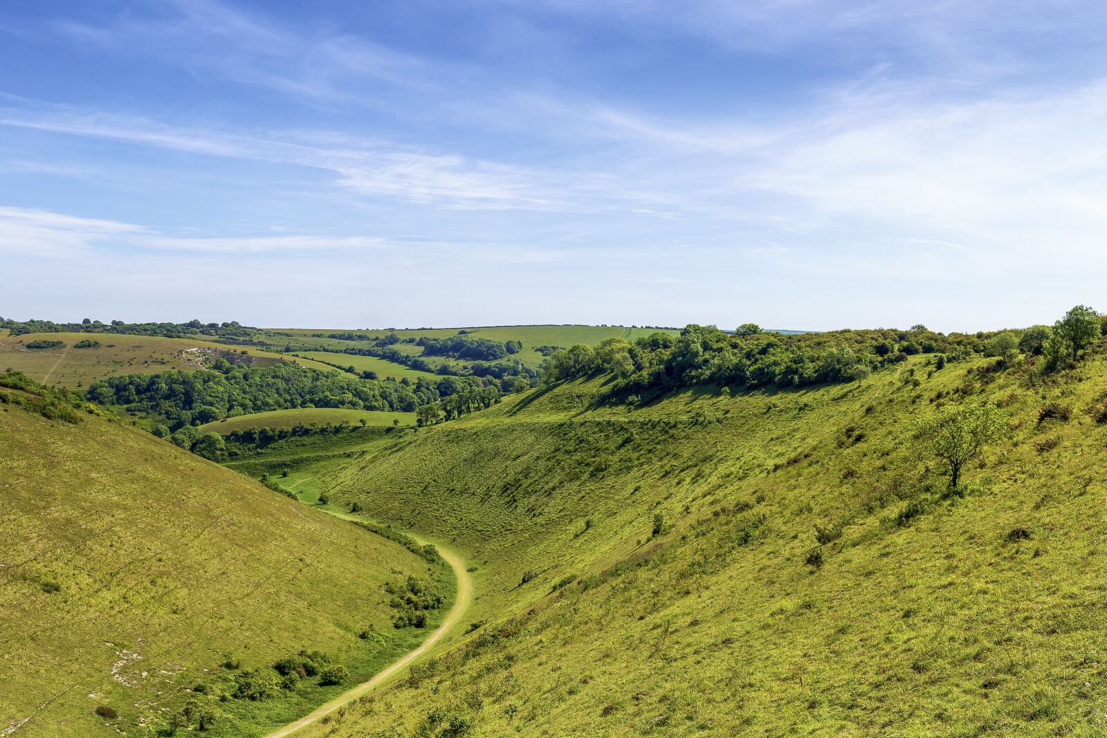 Canon EOS 6D + Canon EF 16-35mm F4L IS USM sample photo. Devils dyke, sussex, chalk photography