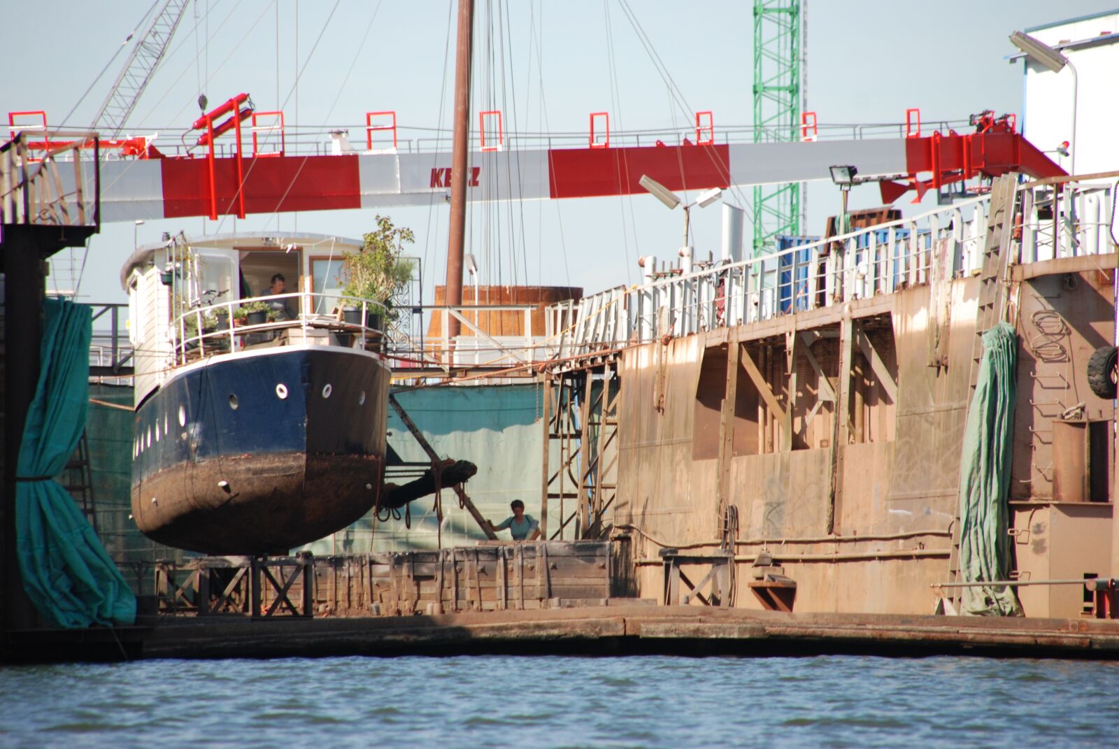 Nikon D80 sample photo. Dock, scheepsdok, ship photography