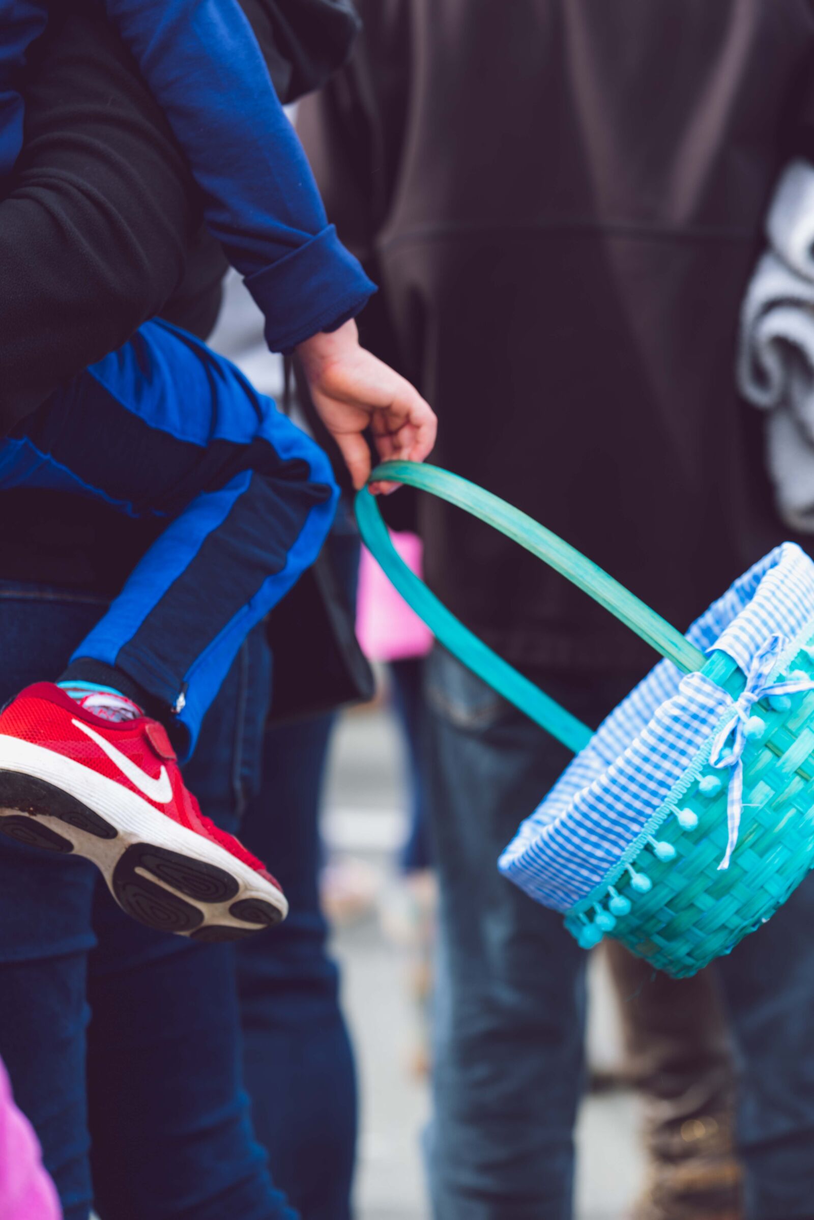 Nikon D750 sample photo. Egg hunt, basket, child photography