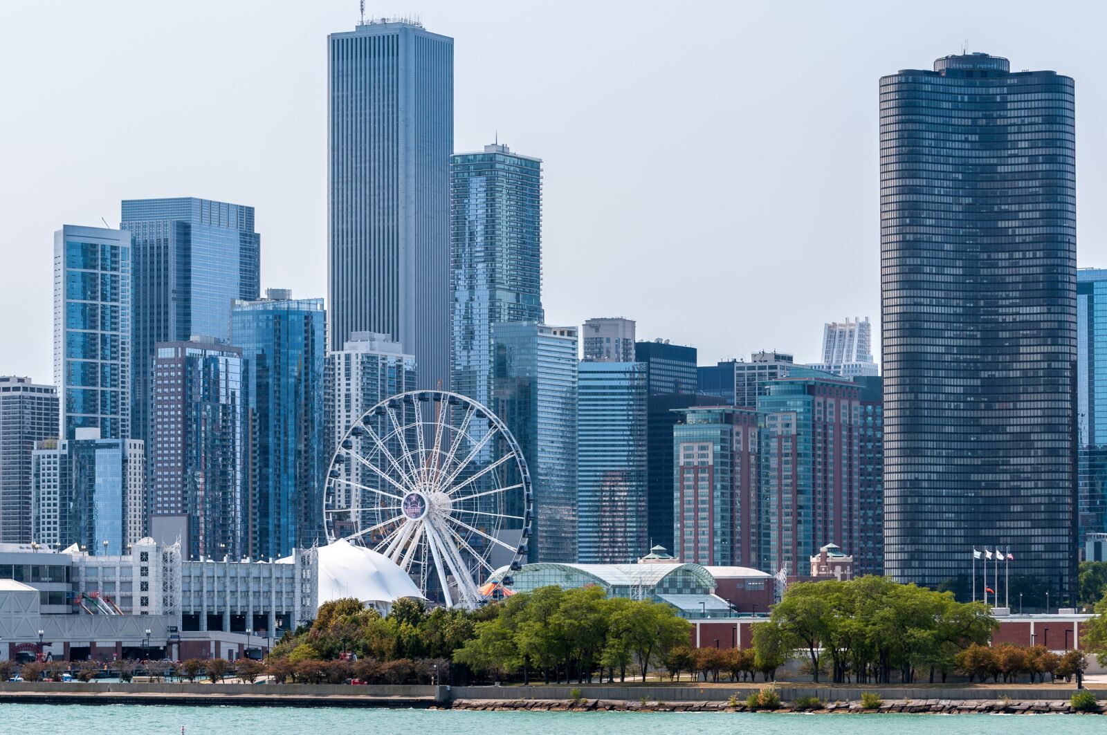 Nikon D90 sample photo. Navy pier, chicago skyline photography