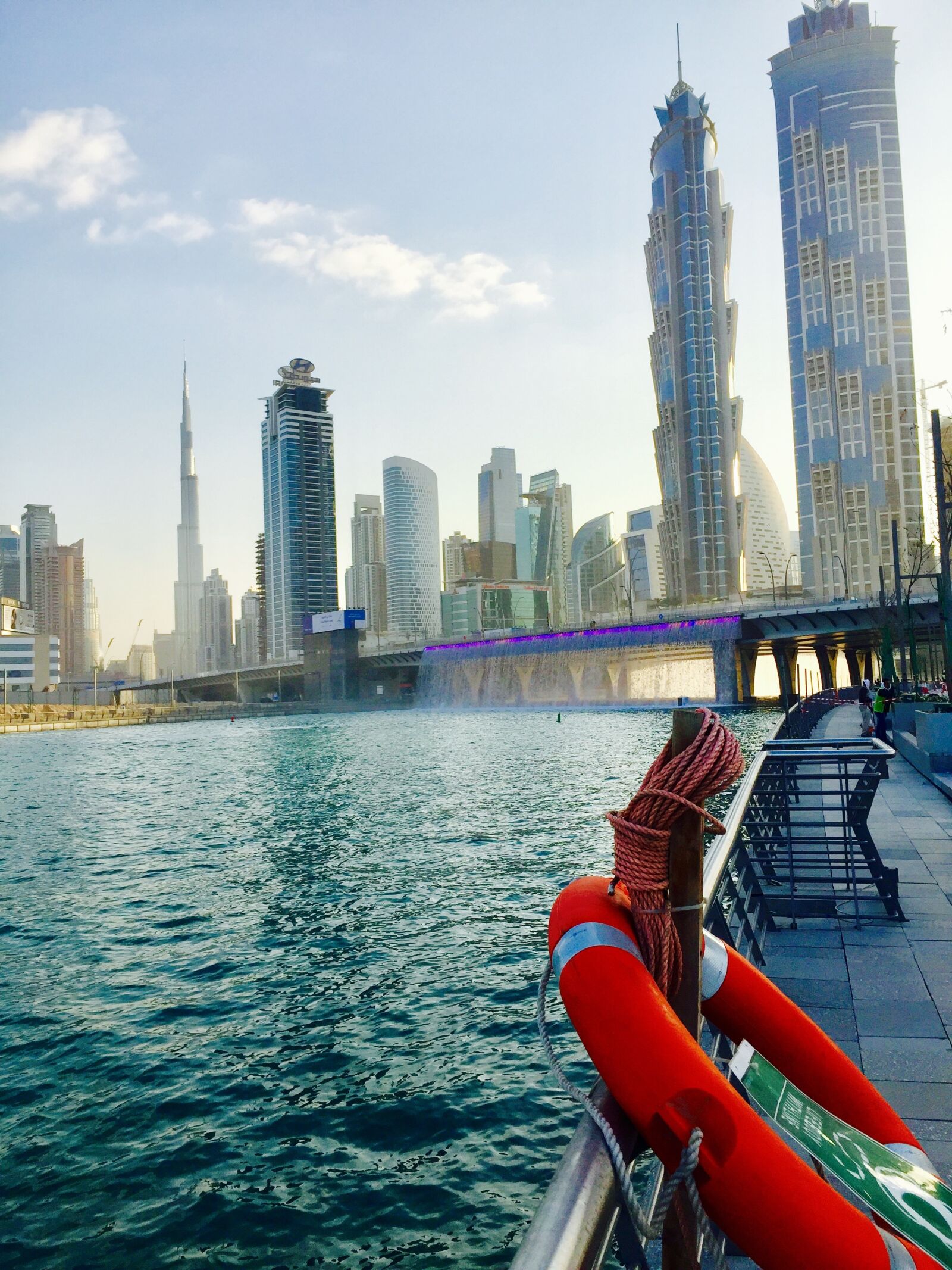 iPhone 6 Plus back camera 4.15mm f/2.2 sample photo. Dubai, canal, waterway photography
