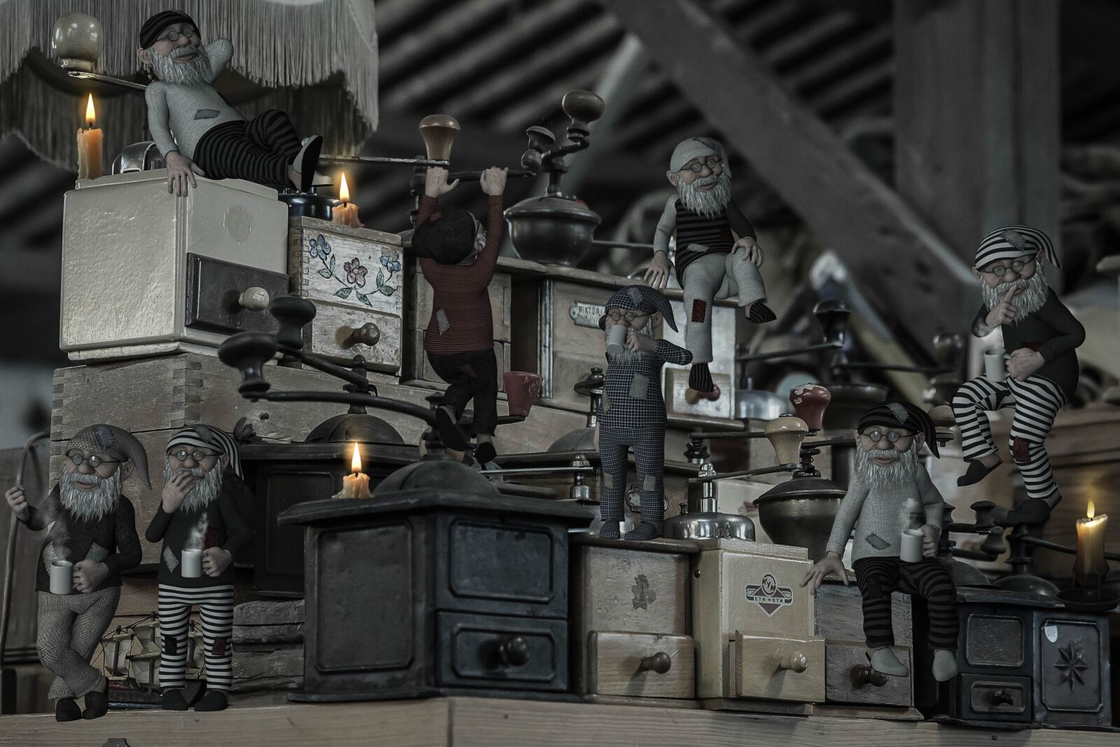 Canon EOS 5D Mark III sample photo. Fantasy, dwarfs, thieves photography