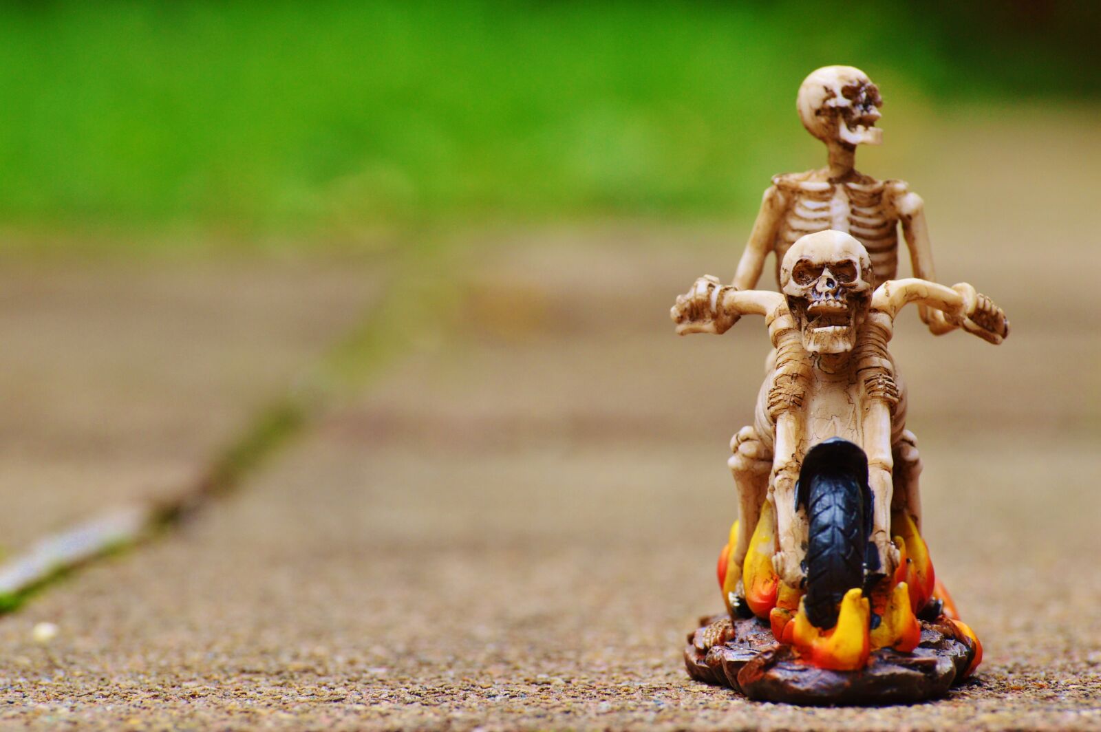 Nikon D3200 sample photo. Biker, skeleton, creepy photography