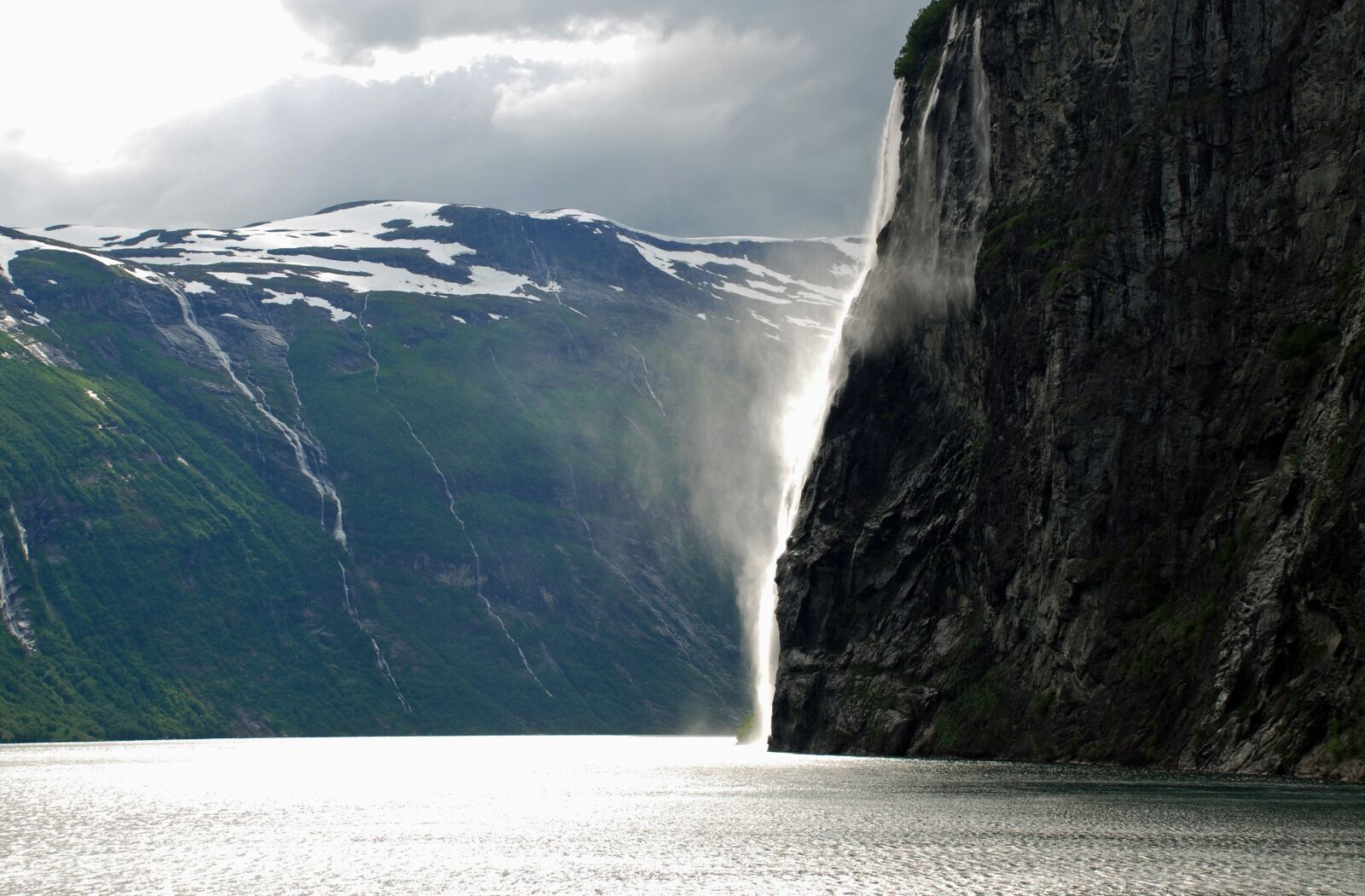 Nikon D80 sample photo. Fjord, northwest norway, waterfalls photography