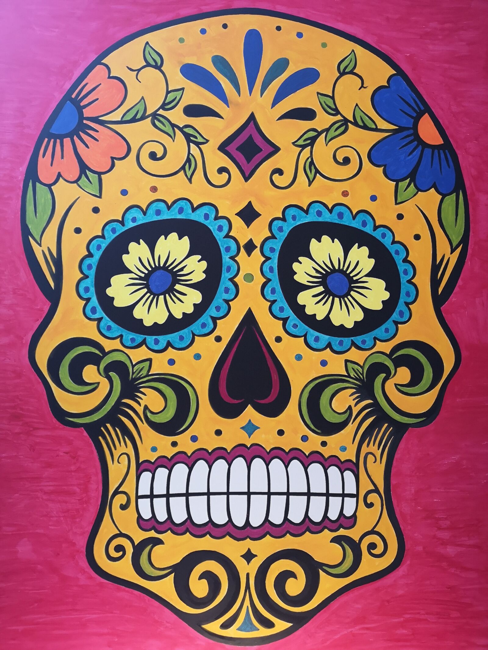HUAWEI CLT-L29 sample photo. Skull, colorful, colorskull photography