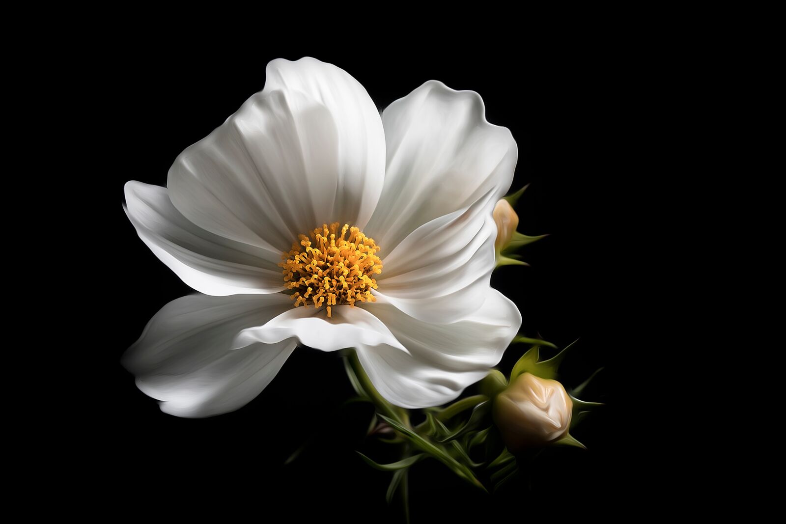 Canon EF 100mm F2.8L Macro IS USM sample photo. Flower, white, floral photography