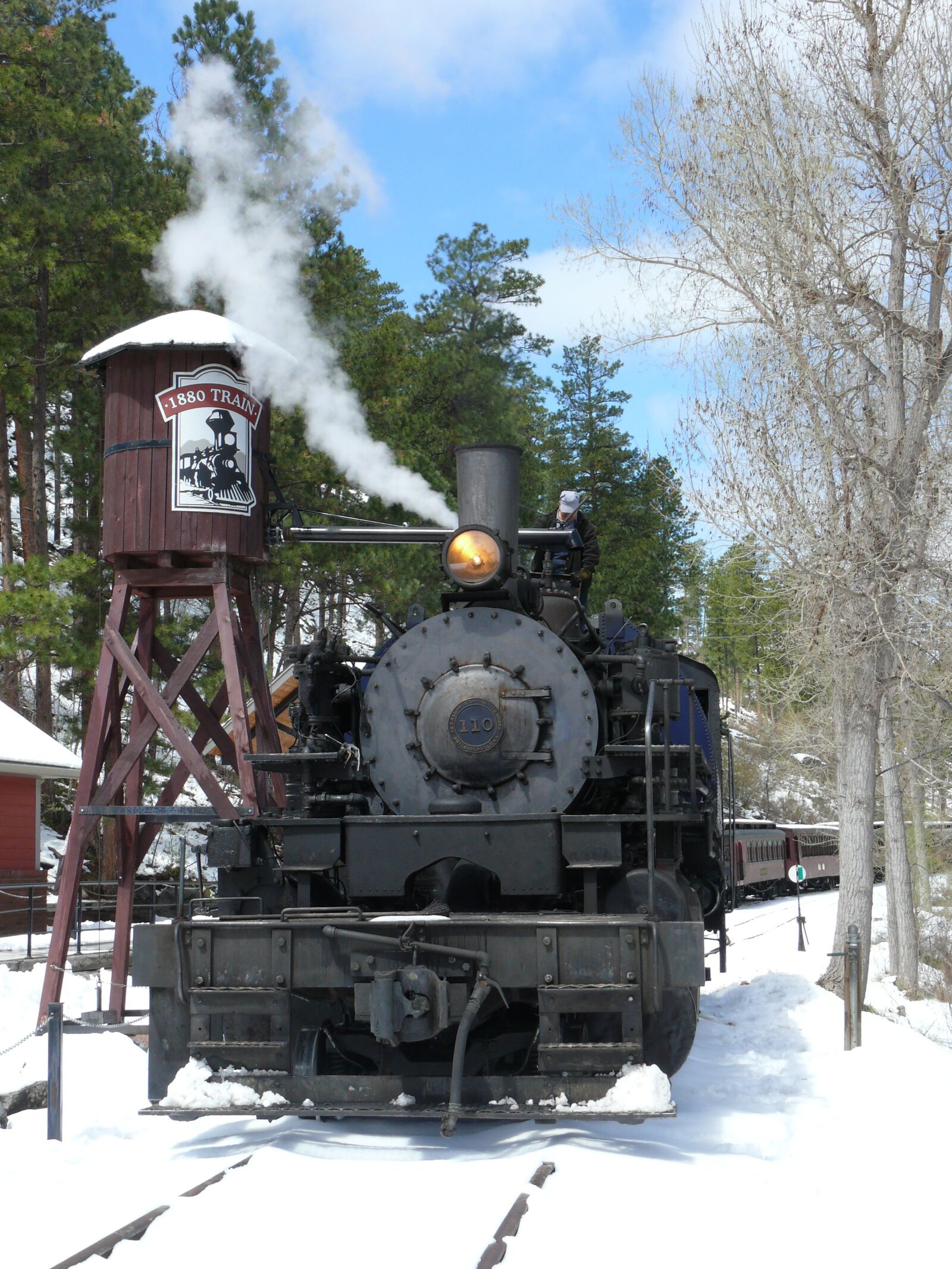 Panasonic DMC-FZ50 sample photo. Steam locomotive, black hills photography