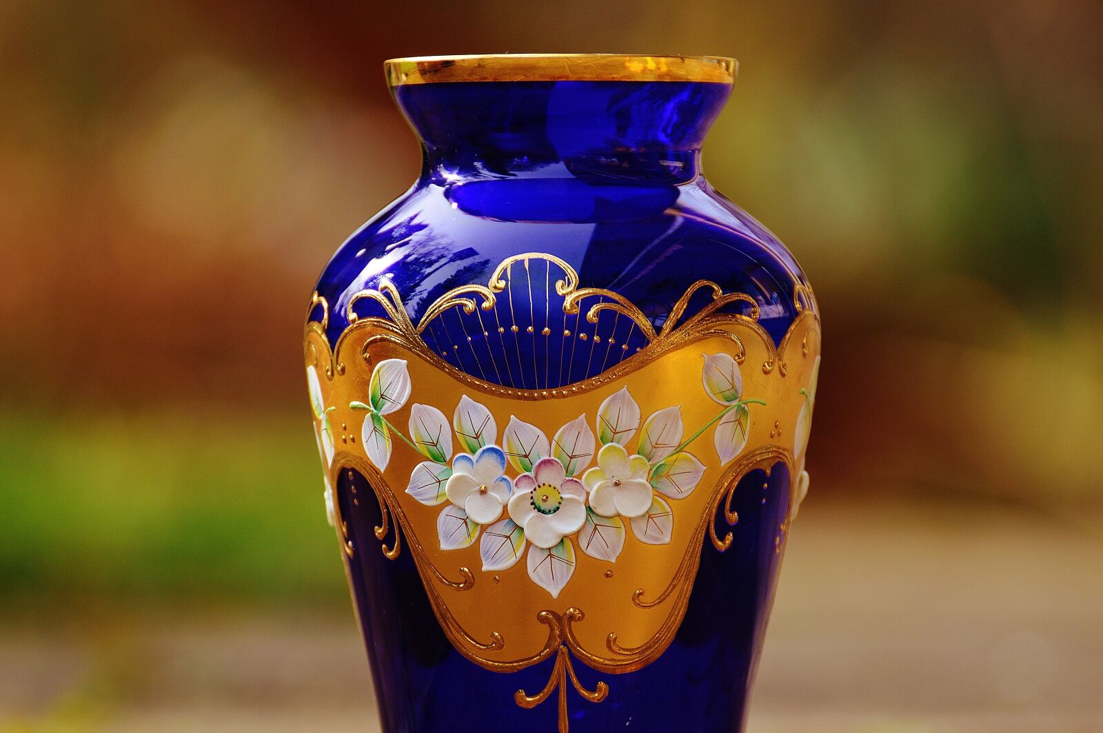 Nikon D3200 sample photo. Vase, blue, glass photography