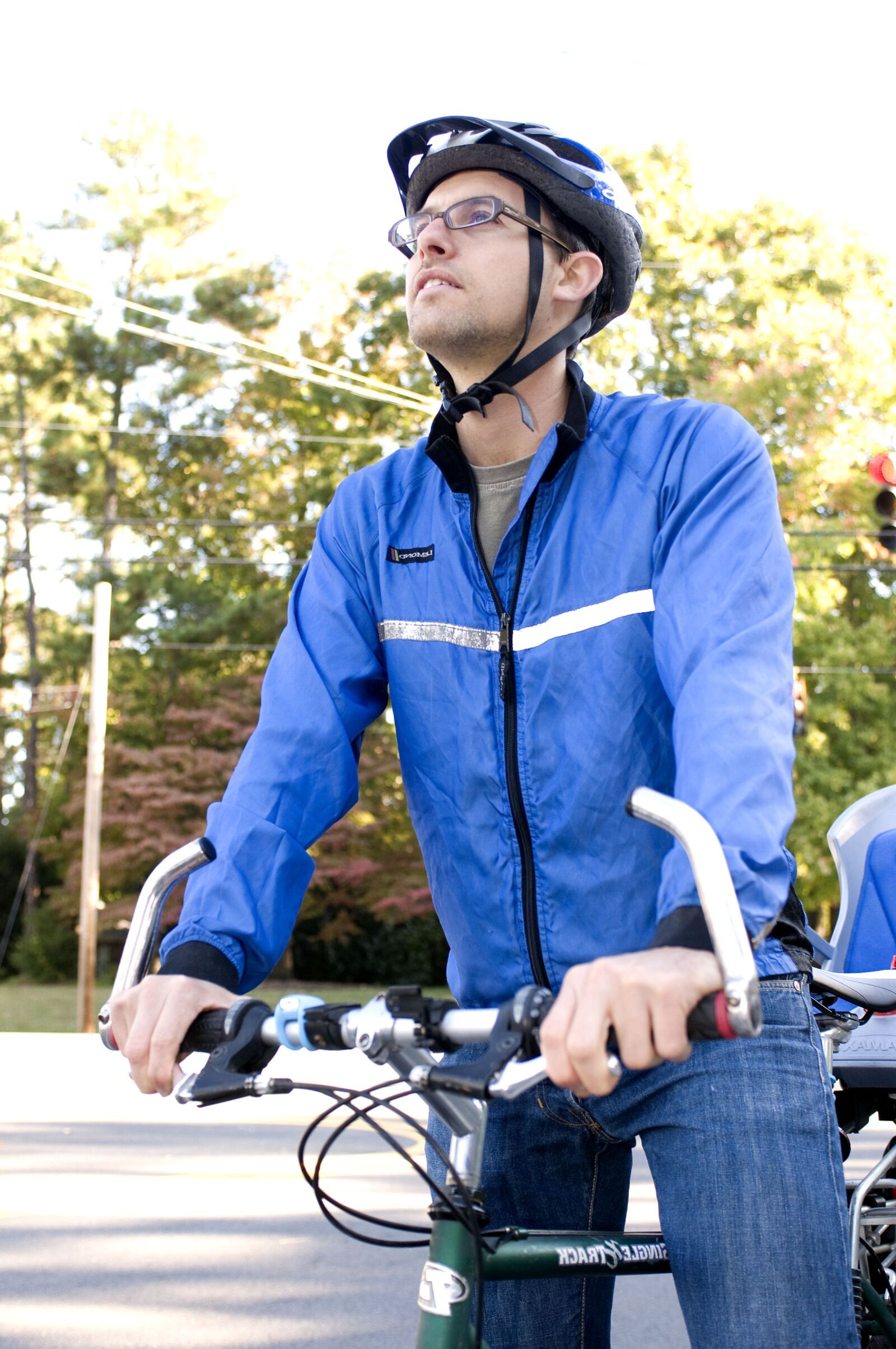 Nikon D300 sample photo. Male, bicyclist, bike photography