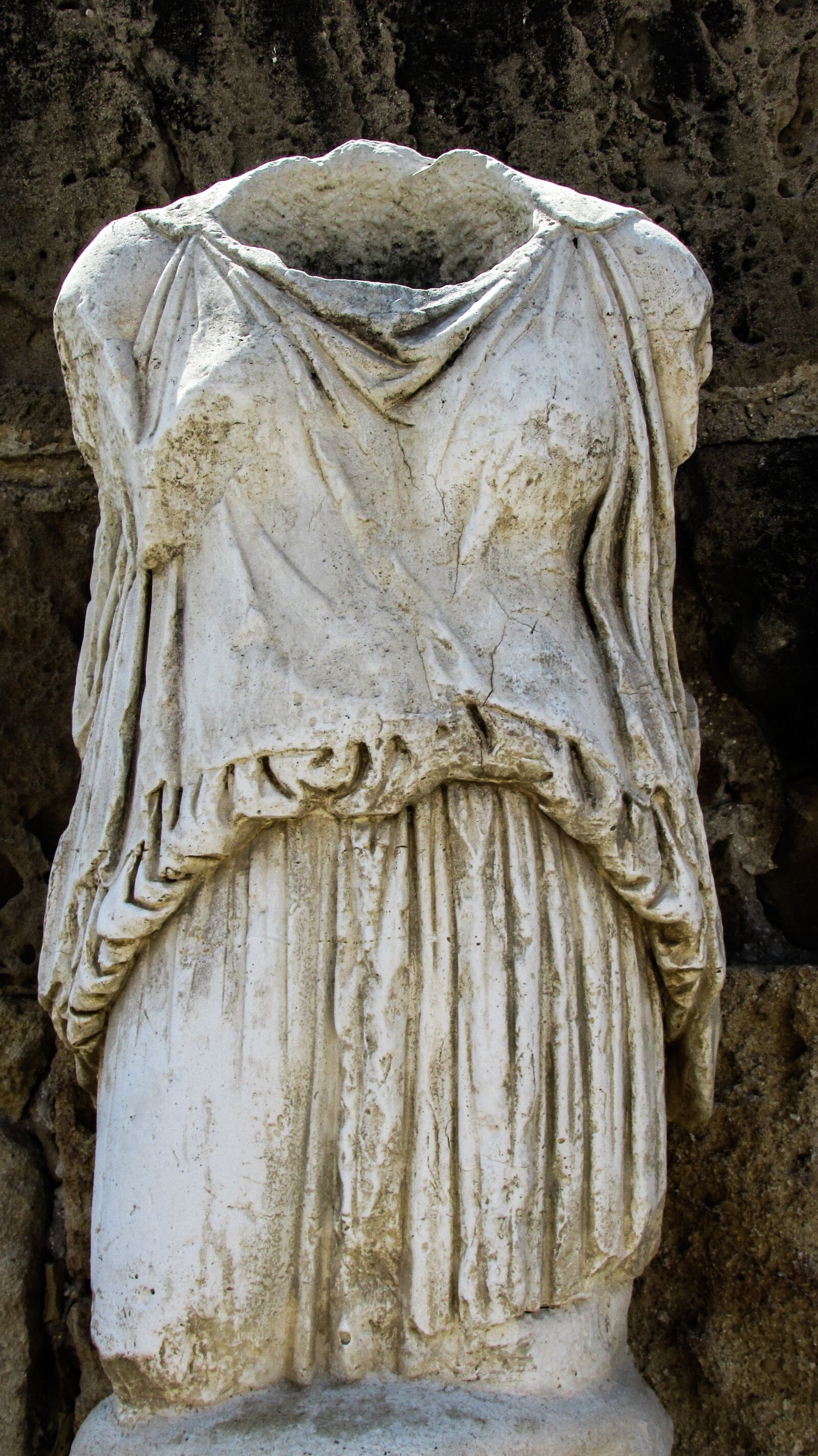 Canon PowerShot SX400 IS sample photo. Cyprus, salamis, statue photography