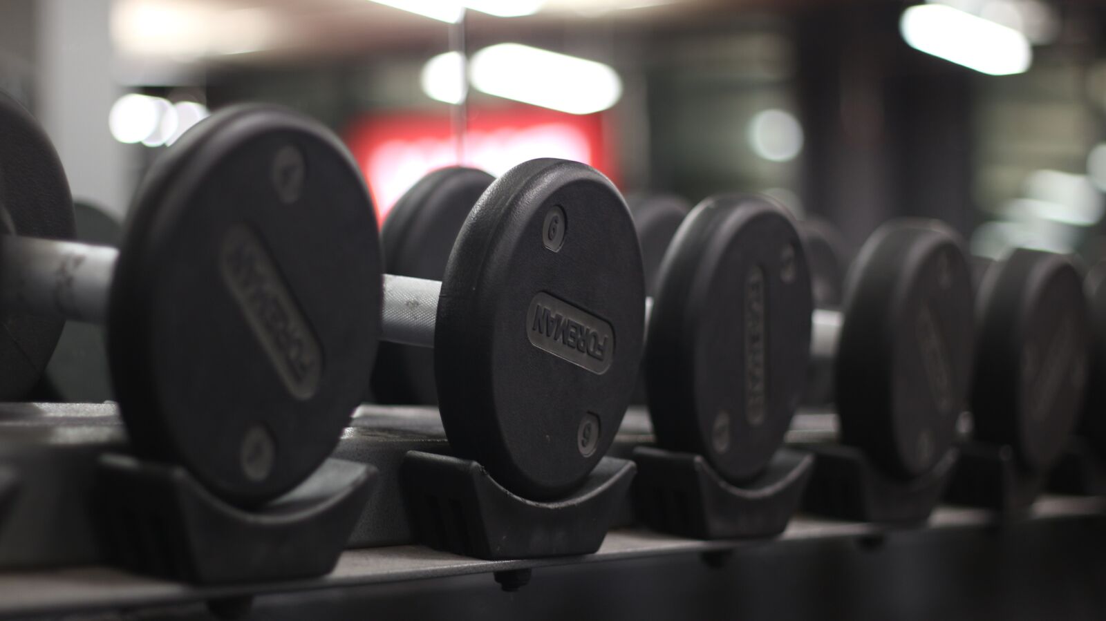 Canon EF 50mm F1.8 II sample photo. Weights, gym, dumbbell photography