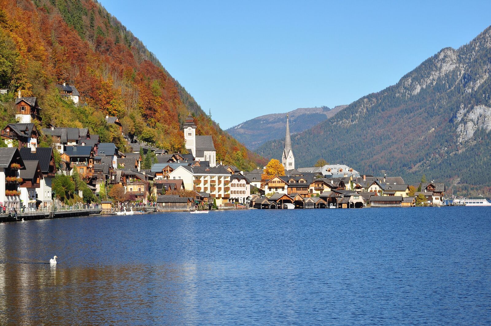 Nikon D90 sample photo. Hallstatt, hallst ttersee lake photography
