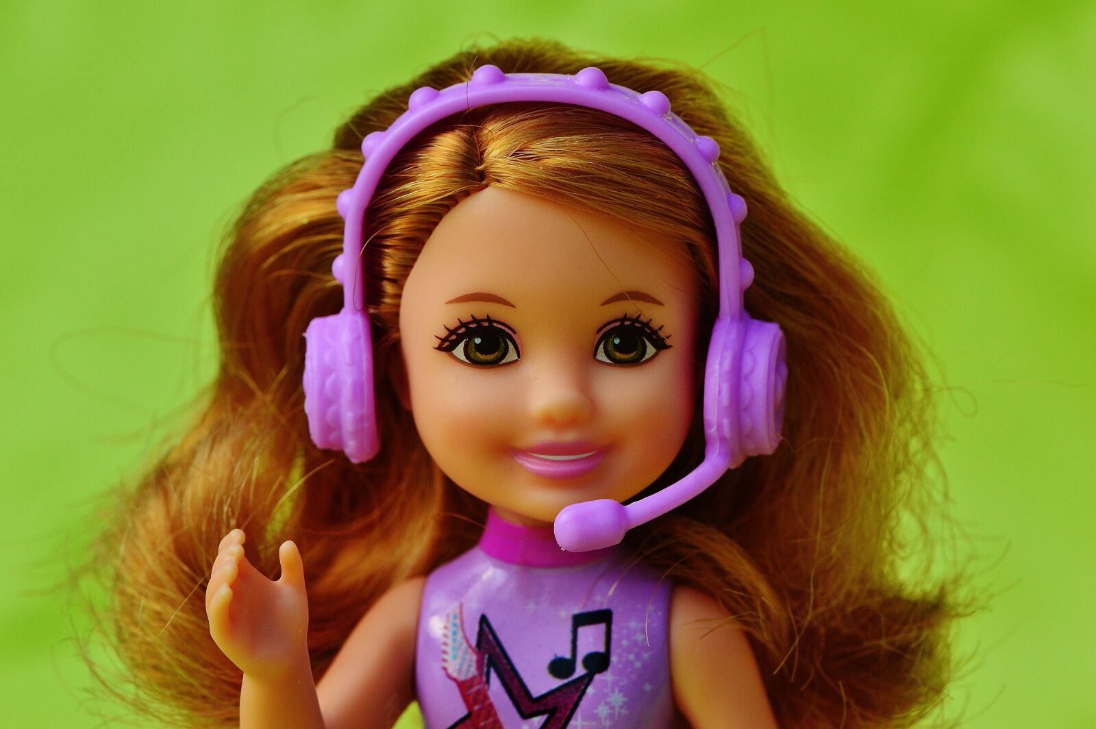 Nikon D3200 sample photo. Child, music, barbie photography